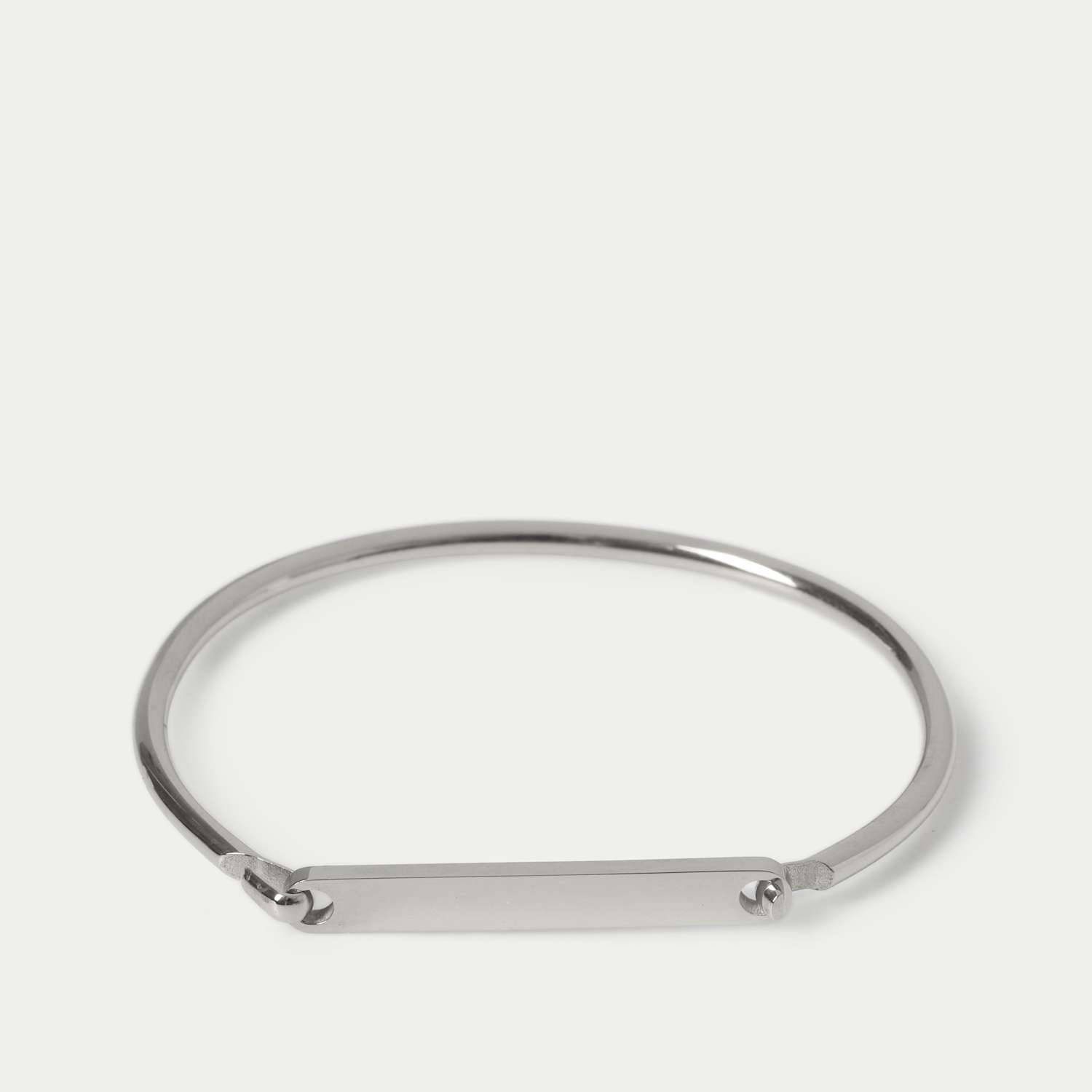 M&S Men's Autograph Stainless Bangle - Silver