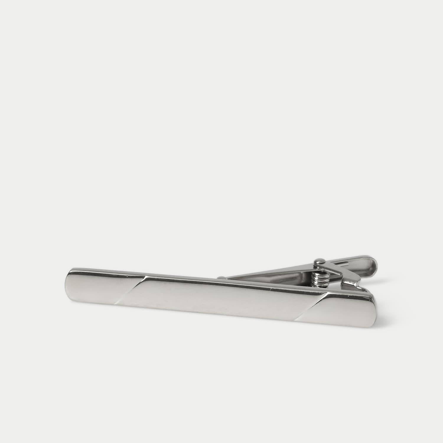 M&S Men's Stainless Engraved Tie Pin - Silver