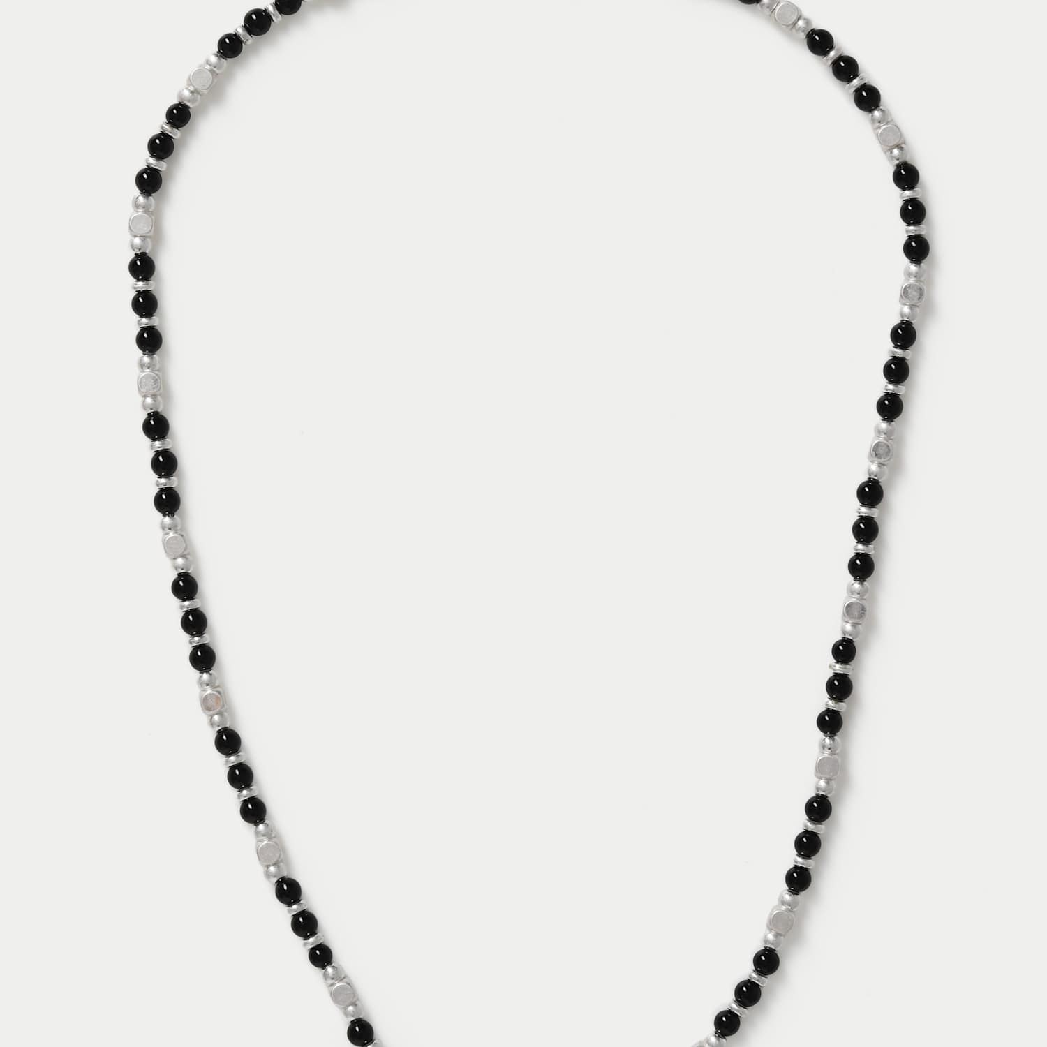 M&S Men's Semi P Brushed Necklace - Silver Mix