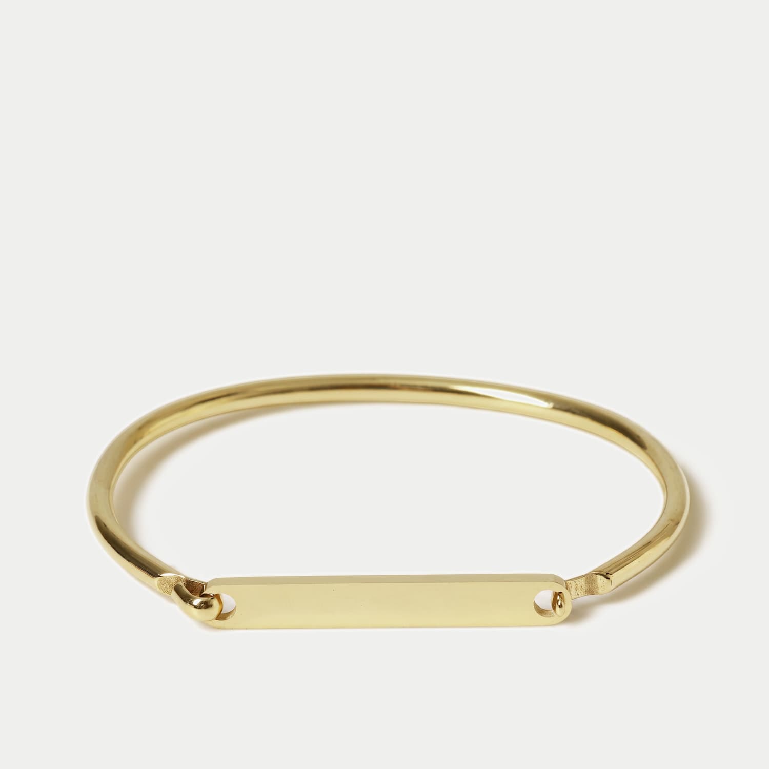 M&S Men's Flat Fron Bangle - Gold