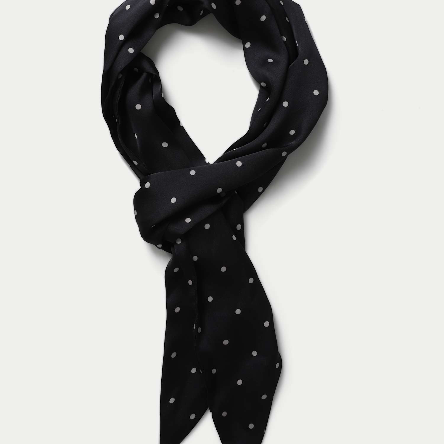 M&S Men's Polka Tuxedo Scarf - Black