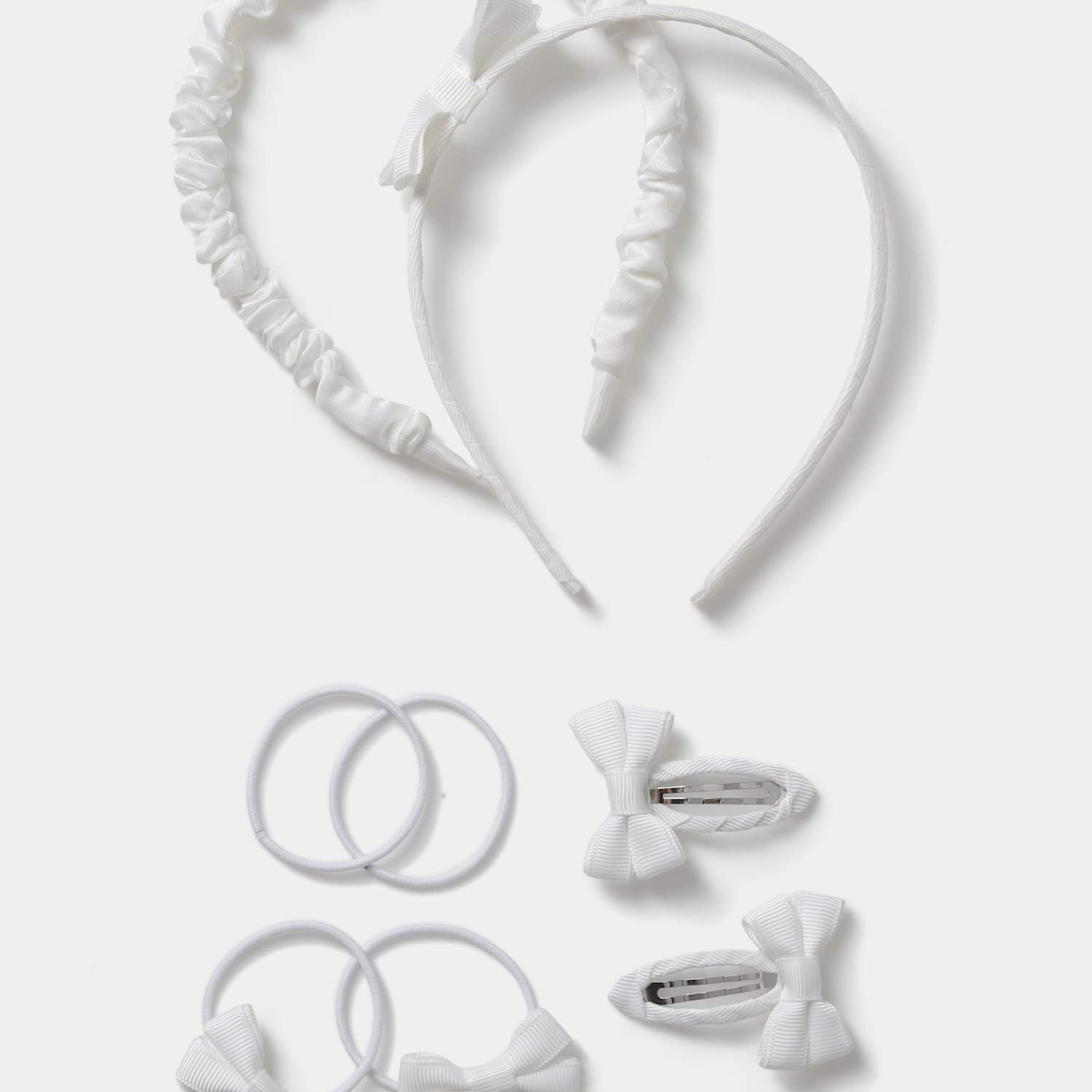 M&S Girls Back To School Solid Bumper Pack - White