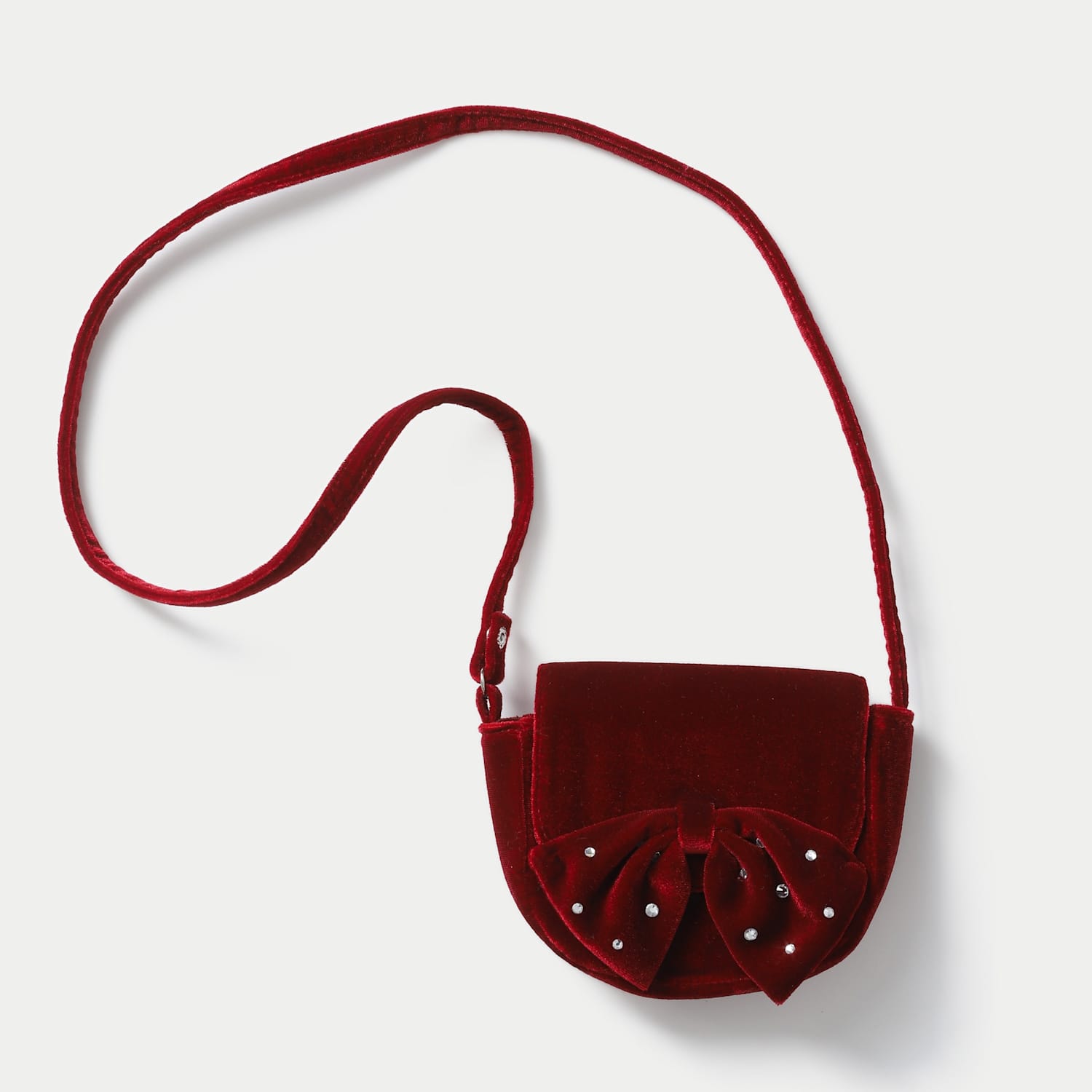 M&S Girls Red Berry Bow Bag