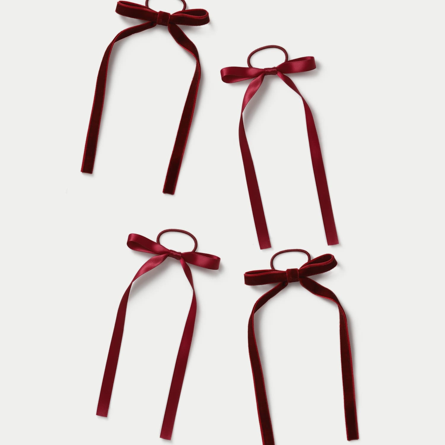 M&S Girls Back To School Burgundy Ponios