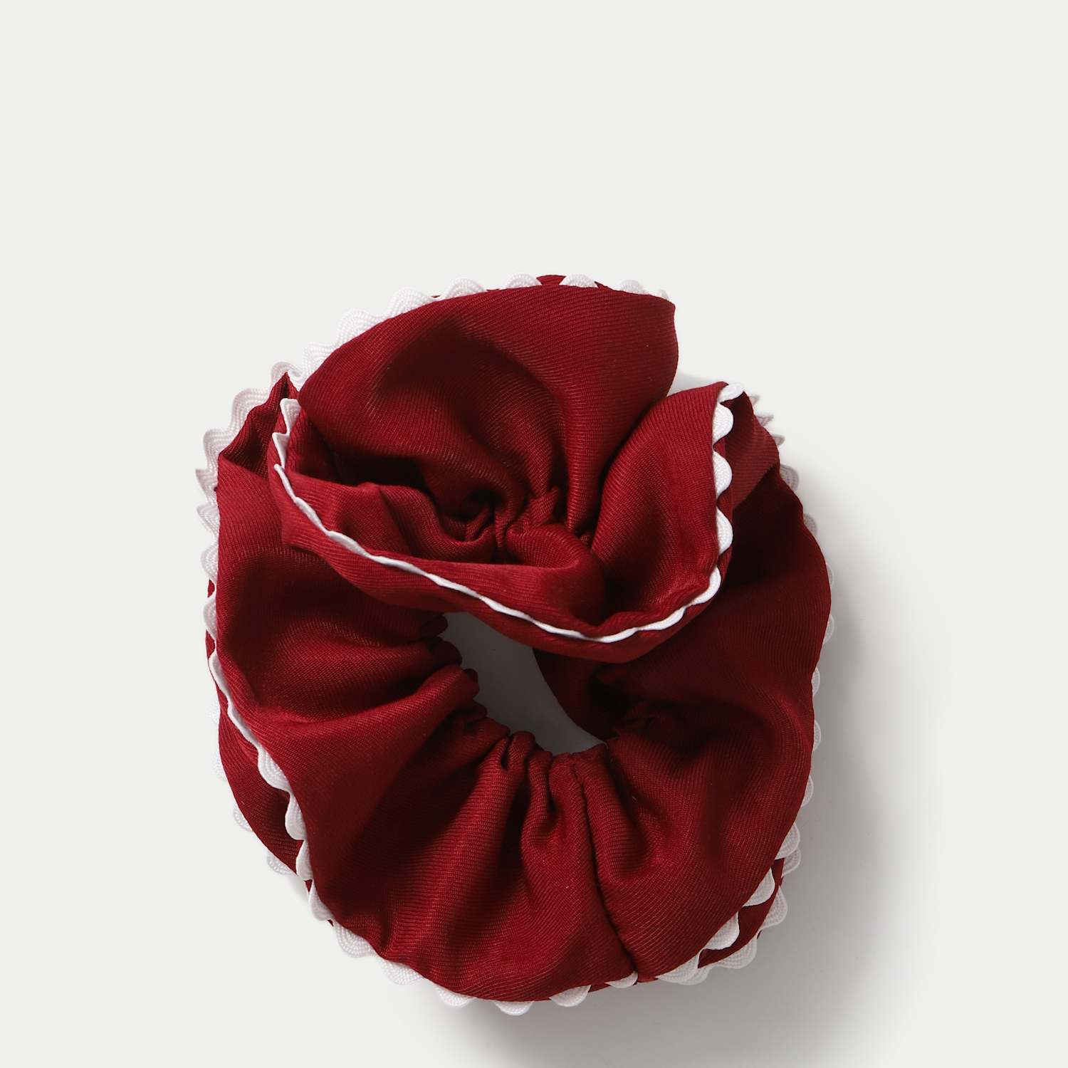 M&S Girls Back To School Burgundy Scrunchie