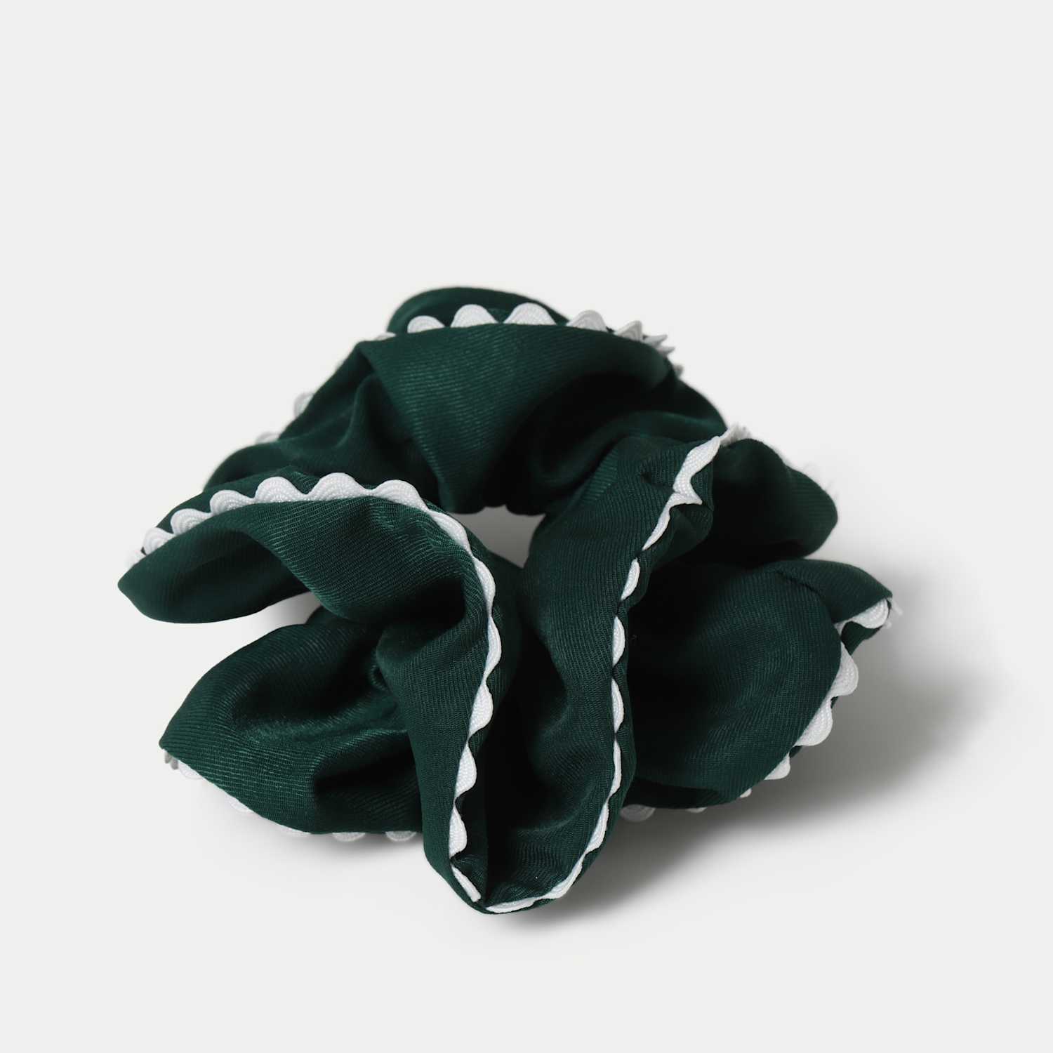 M&S Girls Back To School Green Edge Scrunchie