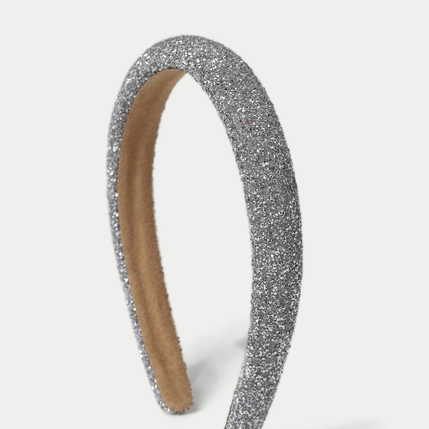 M&S Girls Silver Sparkle Aliceband