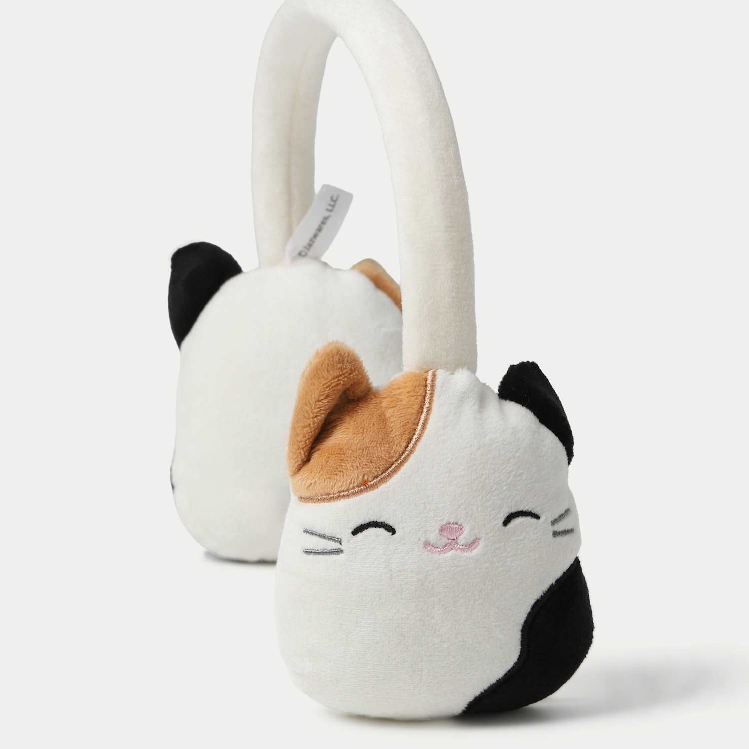 M&S Girls Squishmallows Cam Earmuffs - Cream Mix