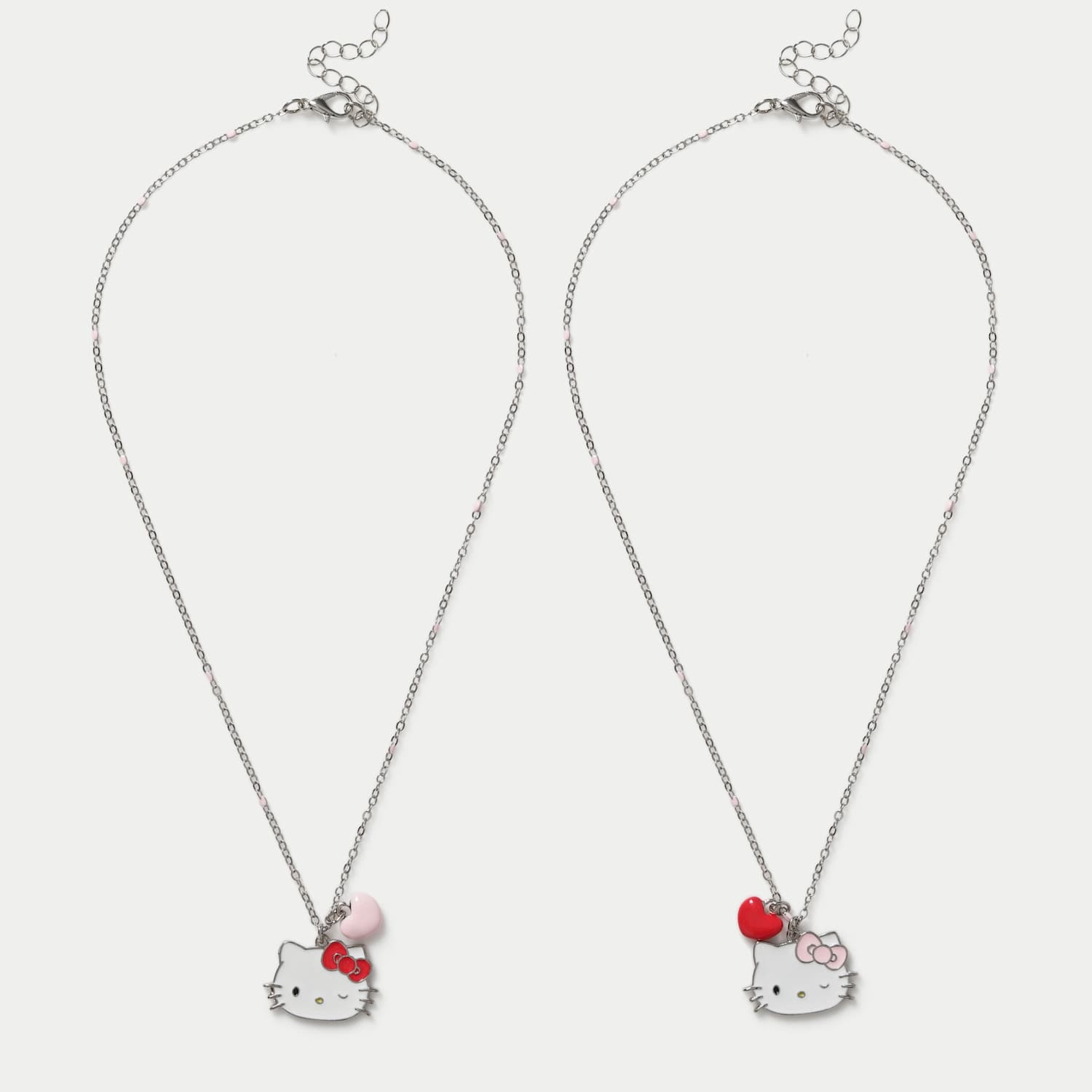 M&S Girls Hello Kitty Necklace BFF Set - Pink Mix