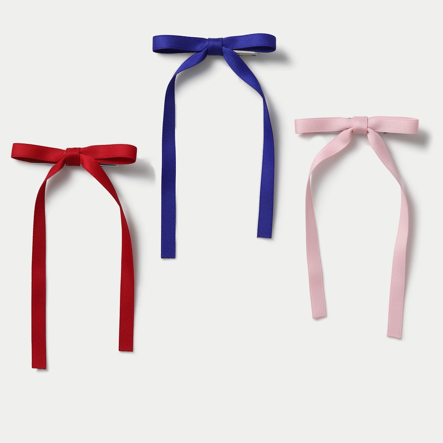 M&S Girls Skinny Ribbon Bow Multipack