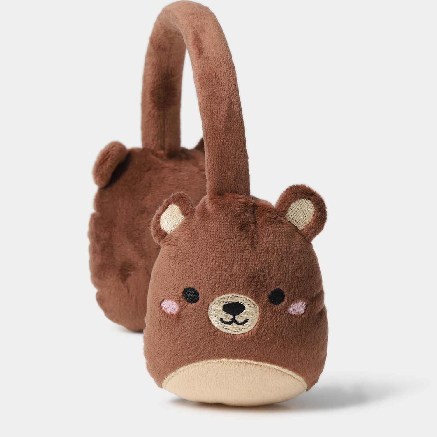 M&S Girls Squishmallows Omar Earmuffs - S-M - Brown