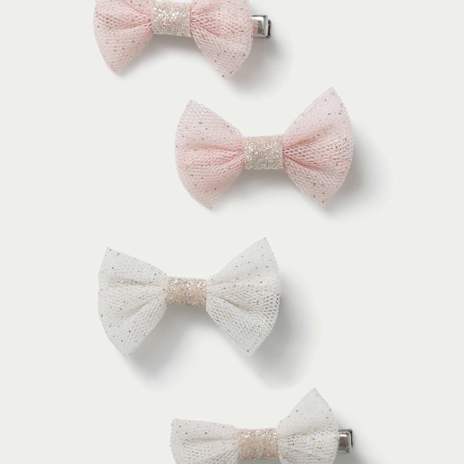 M&S Girls Christmas Tulle Pink Clip Pack - Pink Mix