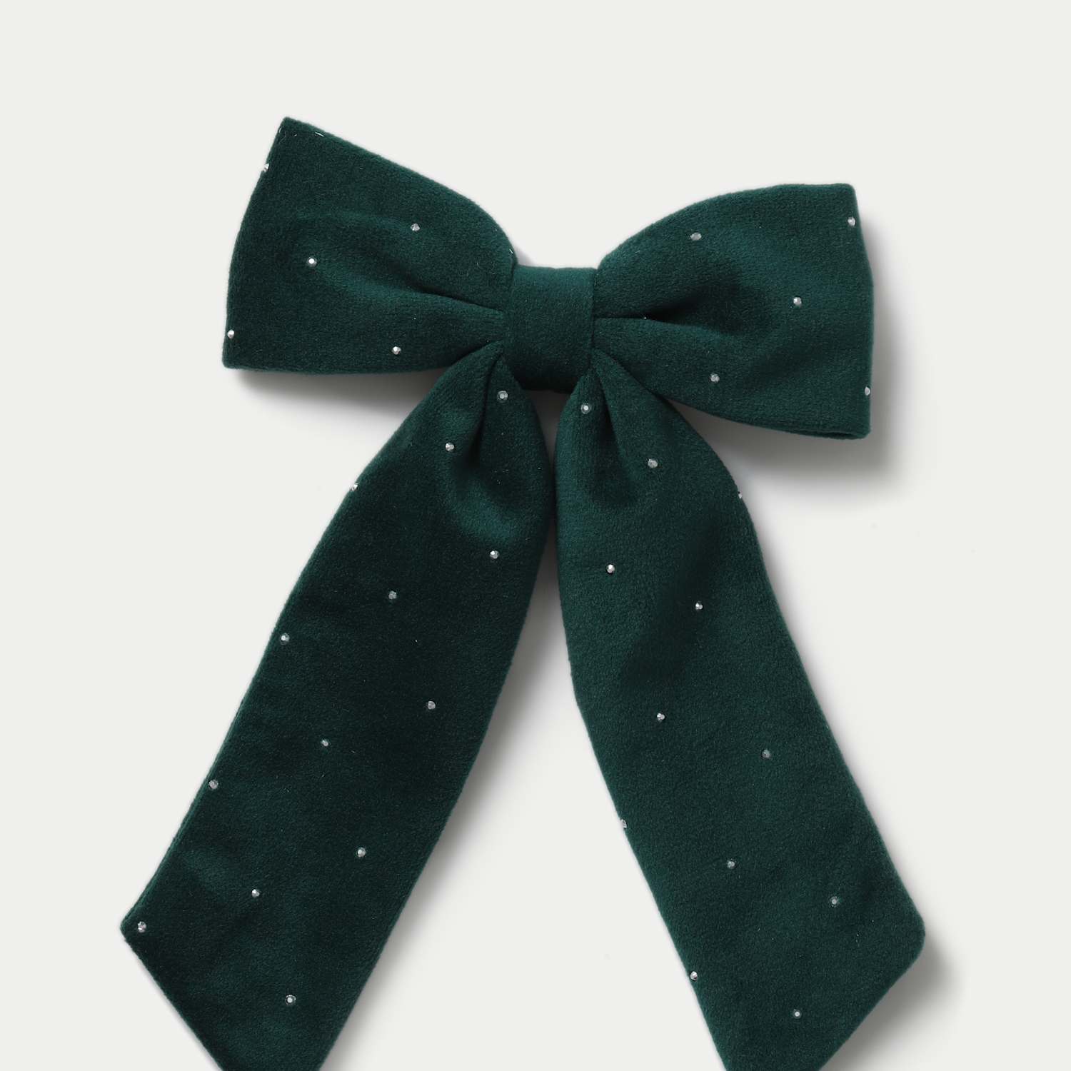 M&S Girls Christmas Green Bow - Green Mix