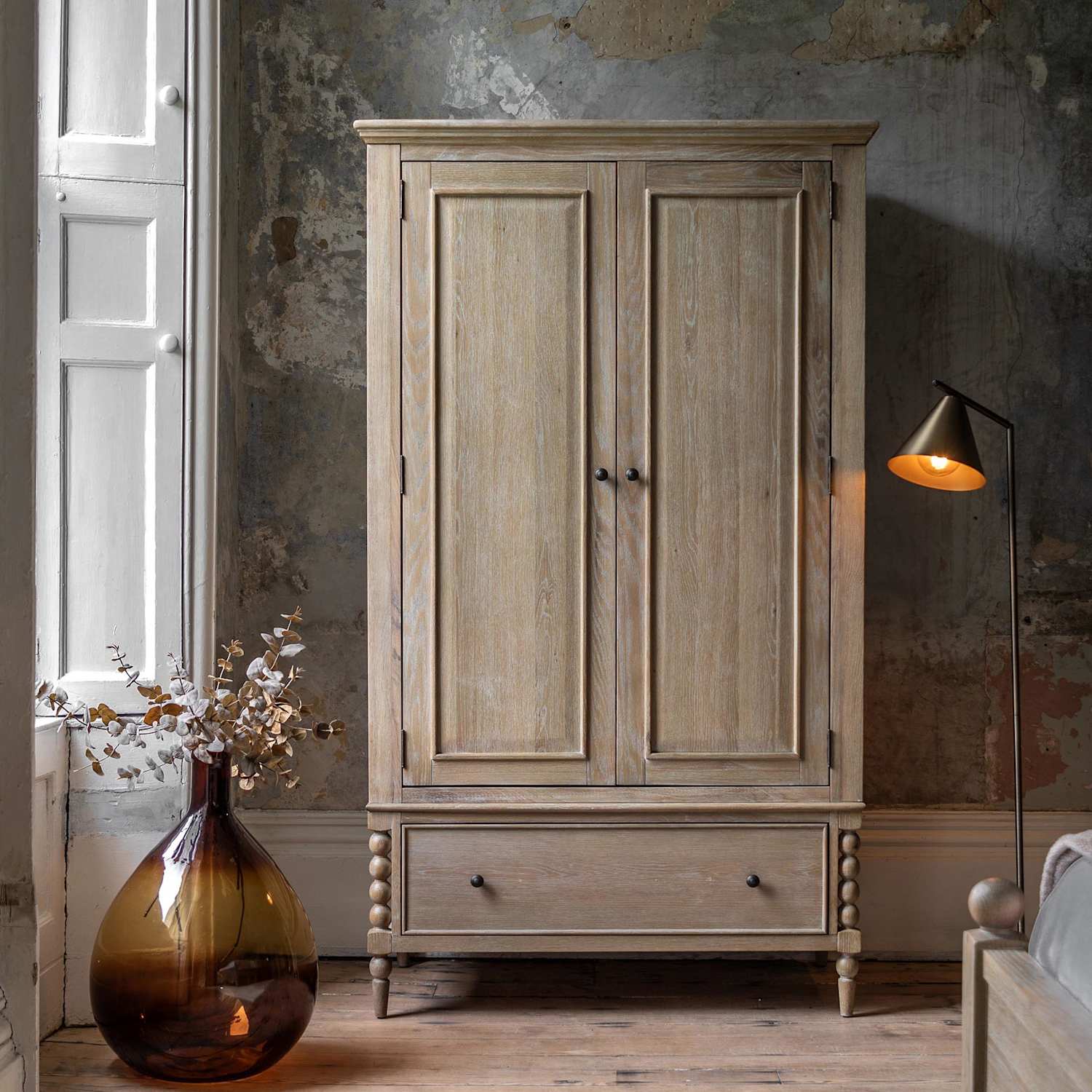 Gallery Direct Artisan 1 Drawer Double Wardrobe - Natural - Available at M&S