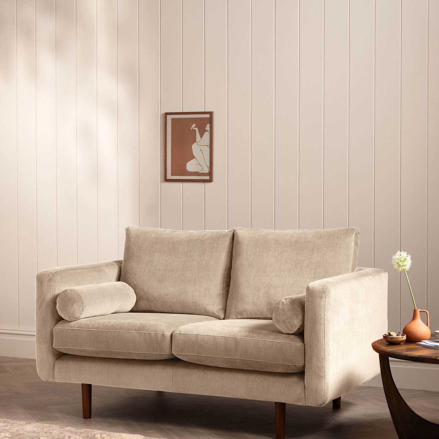 Barker And Stonehouse Moore Chenille Medium 2 Seater Sofa - Neutral - Available at M&S