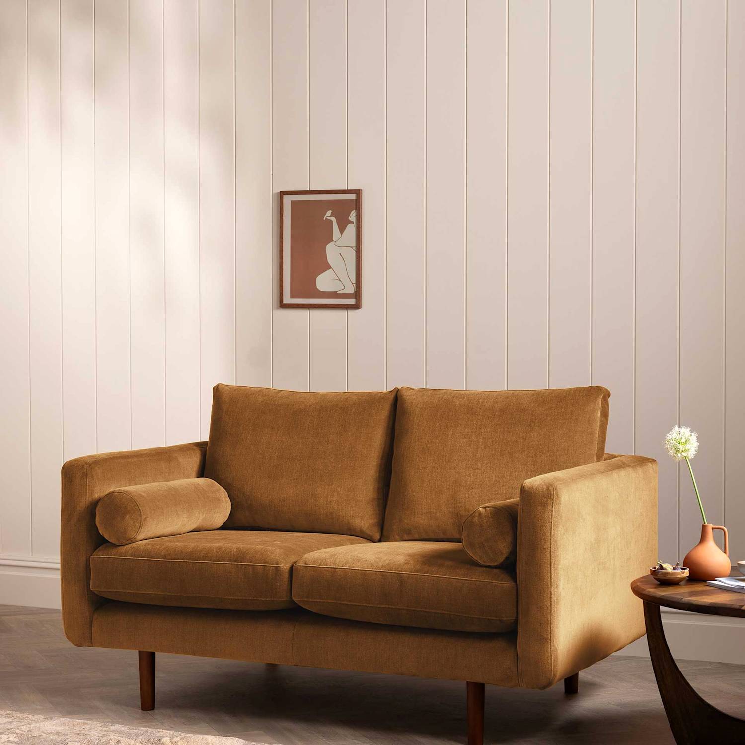 Barker And Stonehouse Moore Chenille Medium 2 Seater Sofa - Yellow - Available at M&S