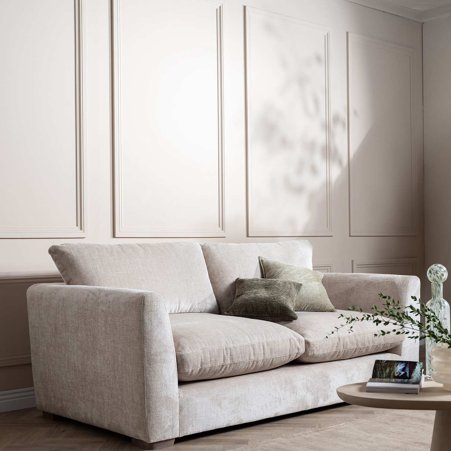 Barker And Stonehouse Palmer Textured Chenille 3 Seater Sofa - Neutral - Available at M&S