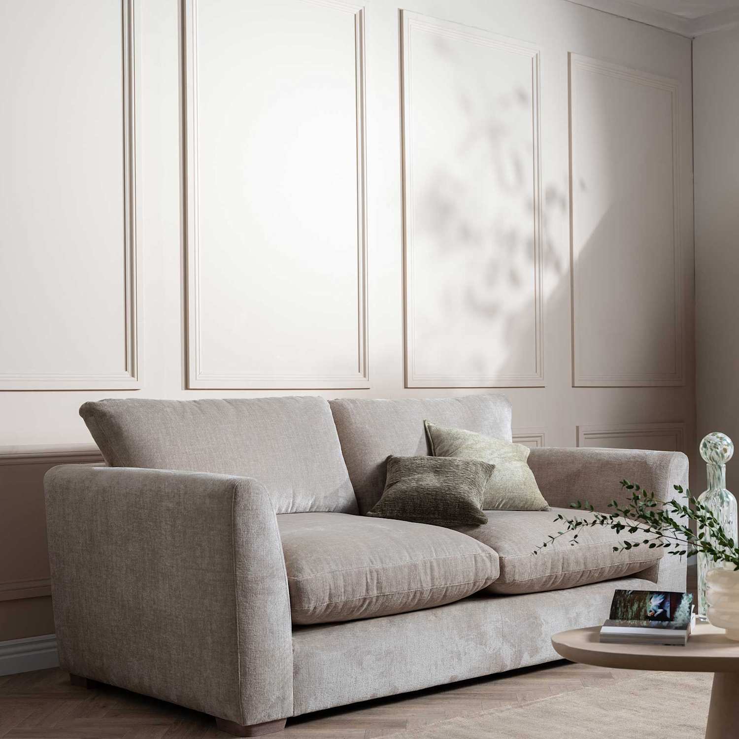 Barker And Stonehouse Palmer Textured Chenille 3 Seater Sofa - Grey - Available at M&S