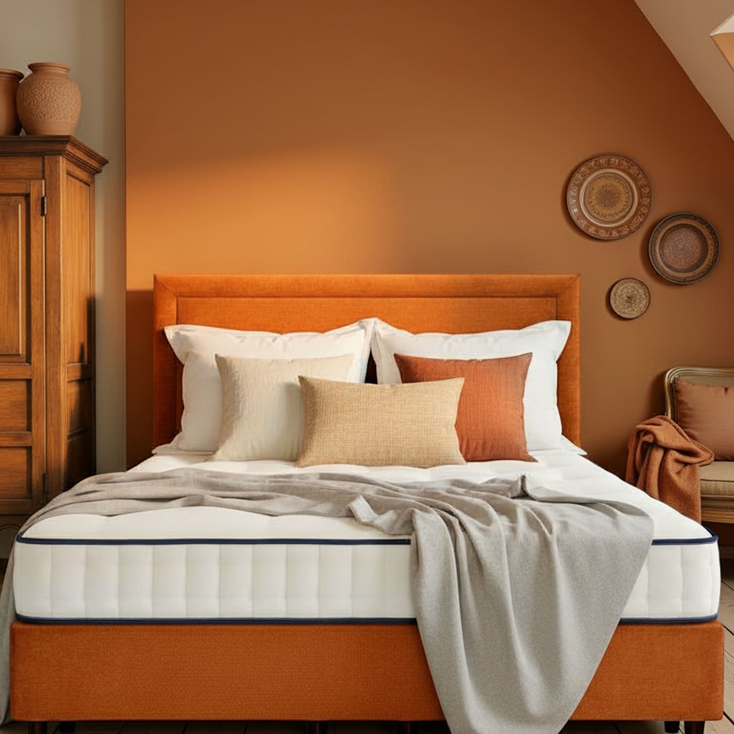 Harrison Spinks Sunset 3250 Firm Pocket Sprung Mattress - King Size (5 ft) - White - Available at M&S