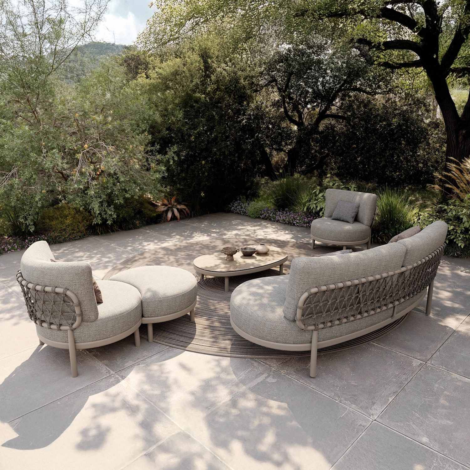 Royalcraft Koko 5 Seater Garden Lounge Set - Grey - Available at M&S