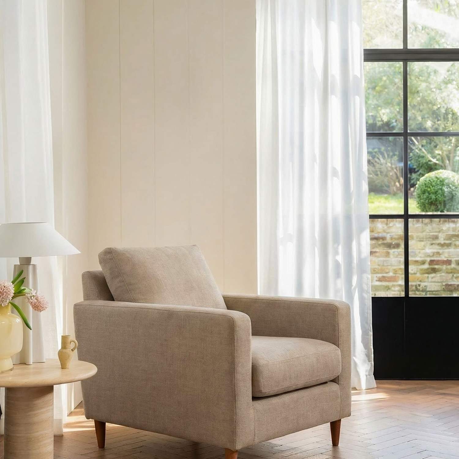 Barker And Stonehouse Todd Armchair - Beige - Available at M&S