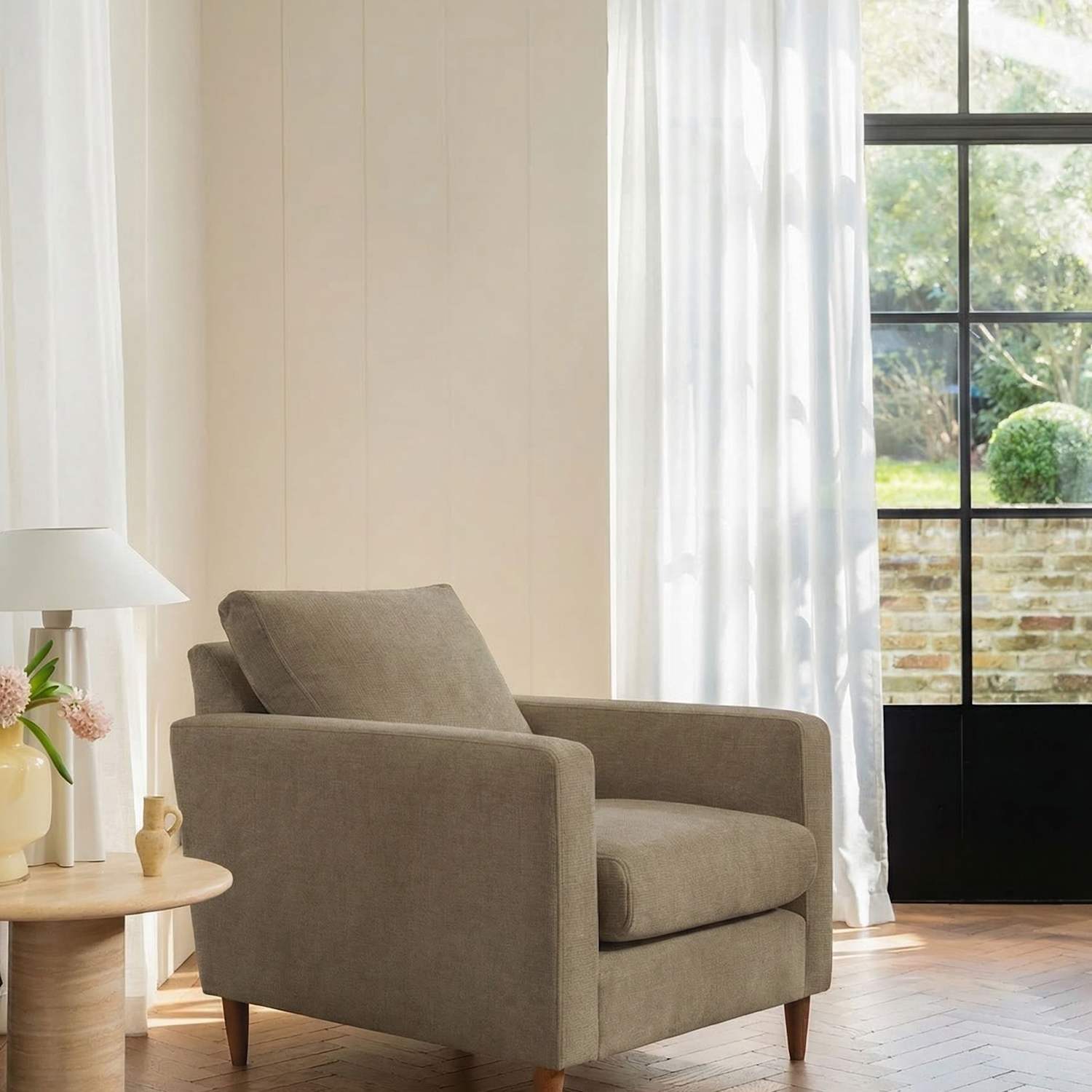 Barker And Stonehouse Todd Armchair - Taupe - Available at M&S