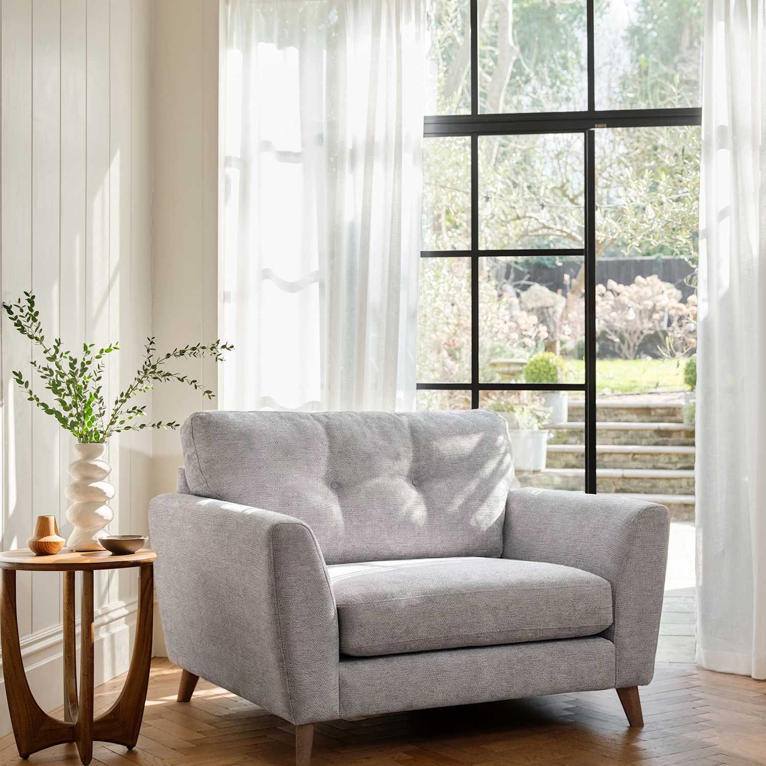 Barker And Stonehouse Ellis Snuggle Chair - Grey - Available at M&S