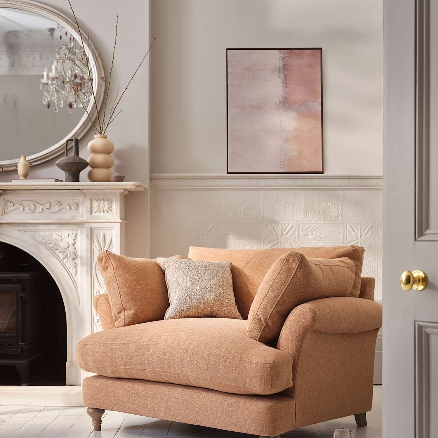 Barker And Stonehouse Isla Snuggle Chair - Camel - Available at M&S