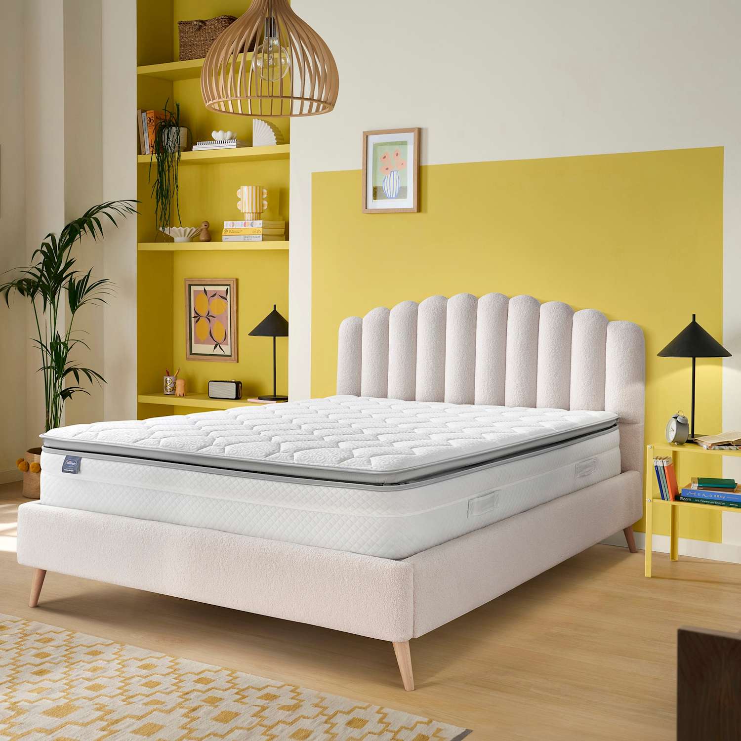 Silentnight Memory 2000 Pillowtop Mattress - King Size (5 ft) - White - Available at M&S