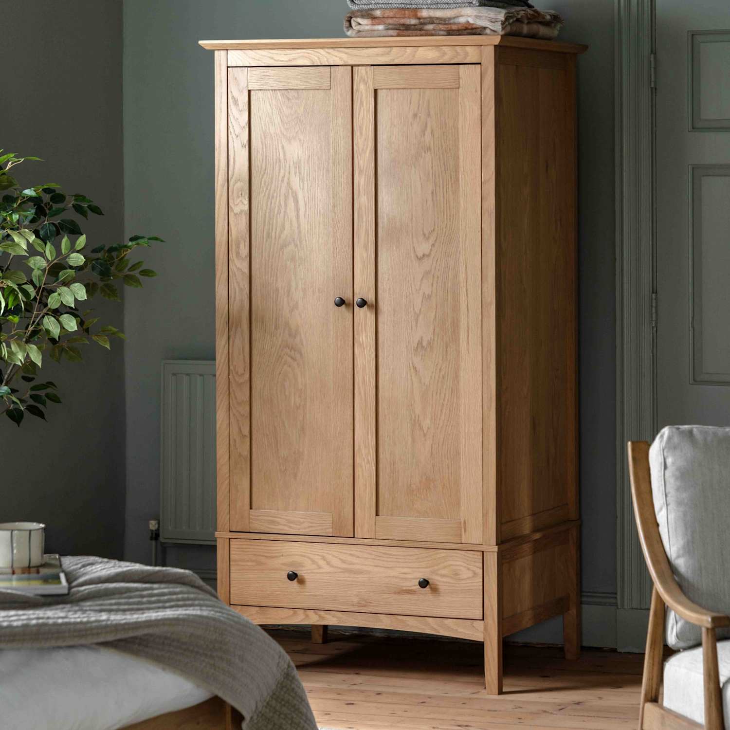 Gallery Direct Rye Double Wardrobe - Natural - Available at M&S