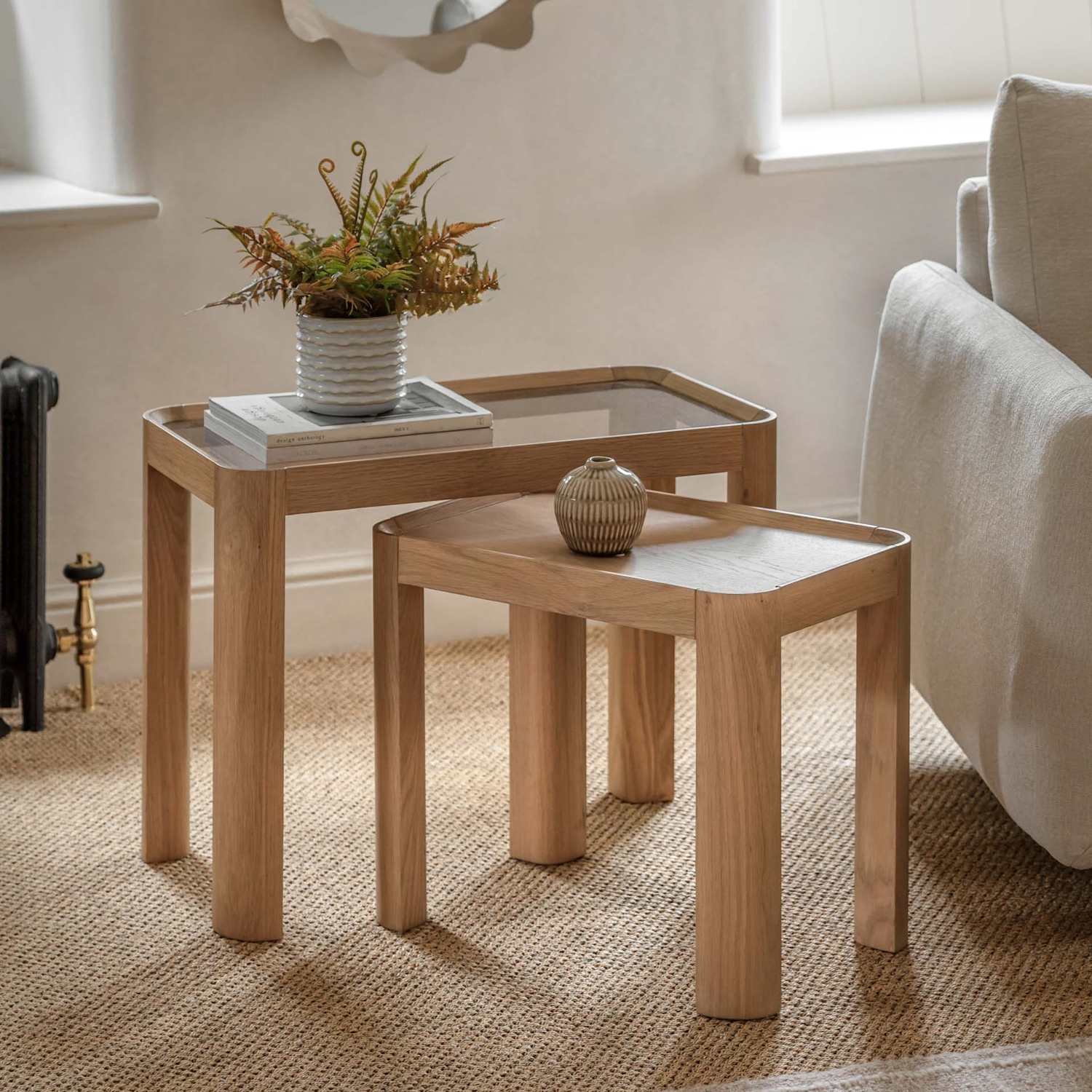 Gallery Direct Ember Nest of Tables - Natural - Available at M&S