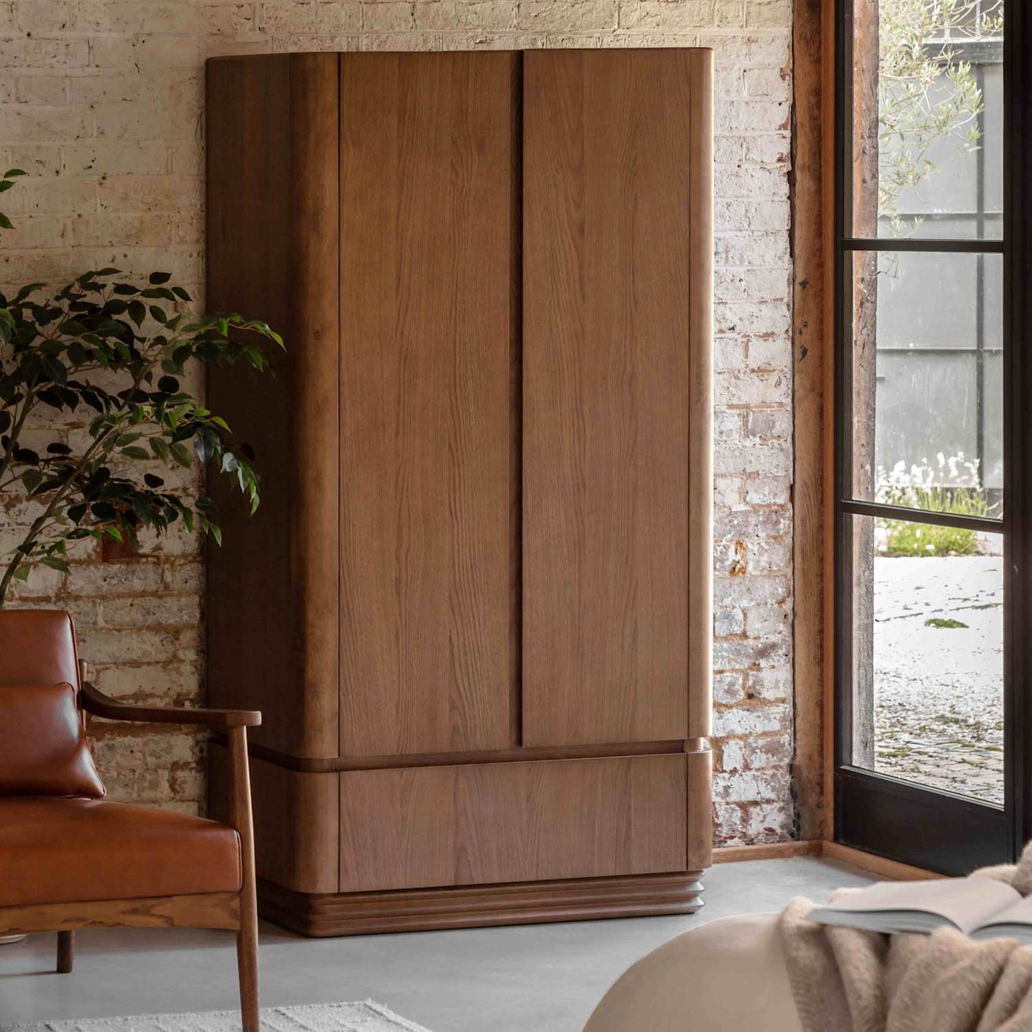 Gallery Direct Dempsey 2 Door Wardrobe - Brown - Available at M&S