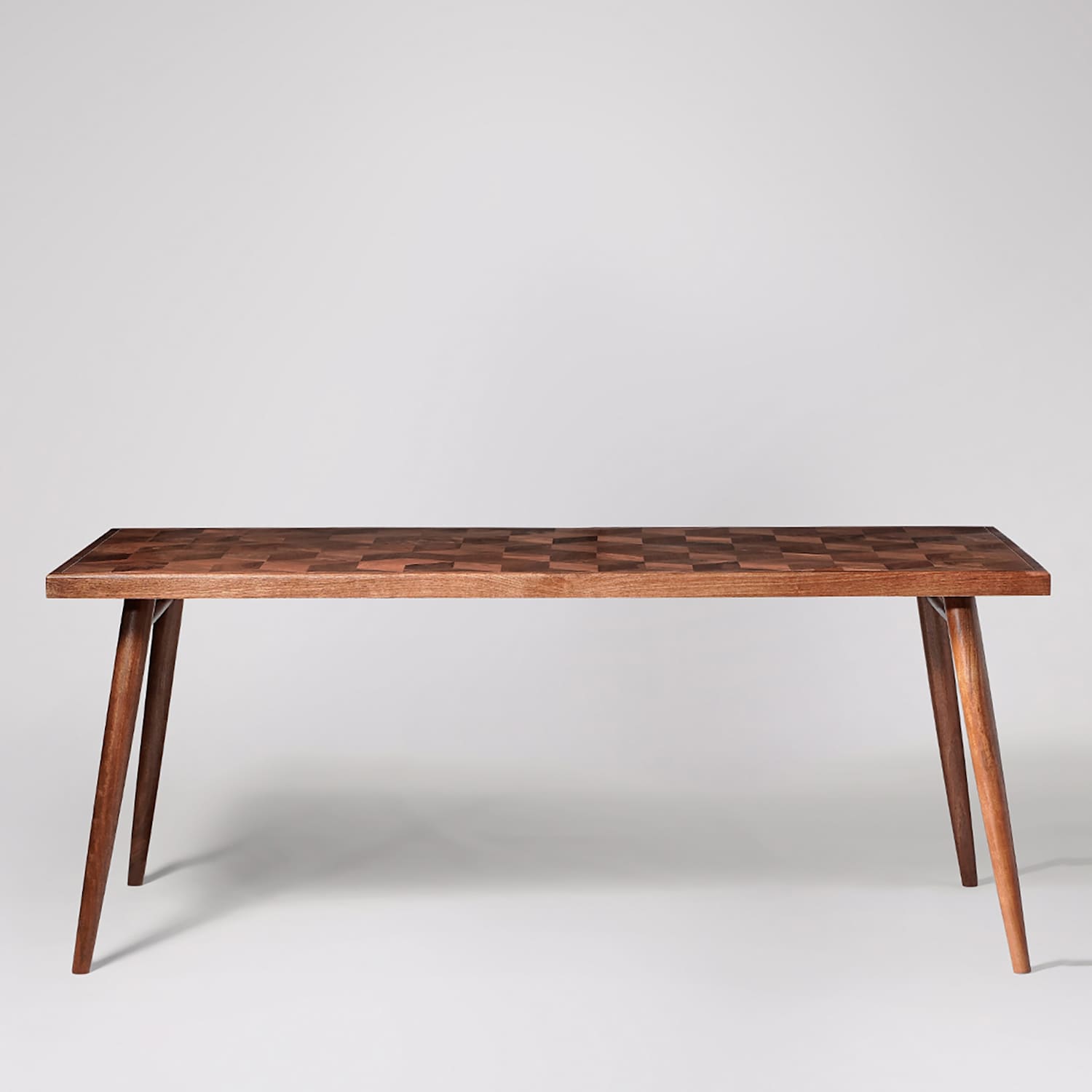 Swoon Terning Mango Wood 8 Seater Dining Table - Medium Brown - Available at M&S