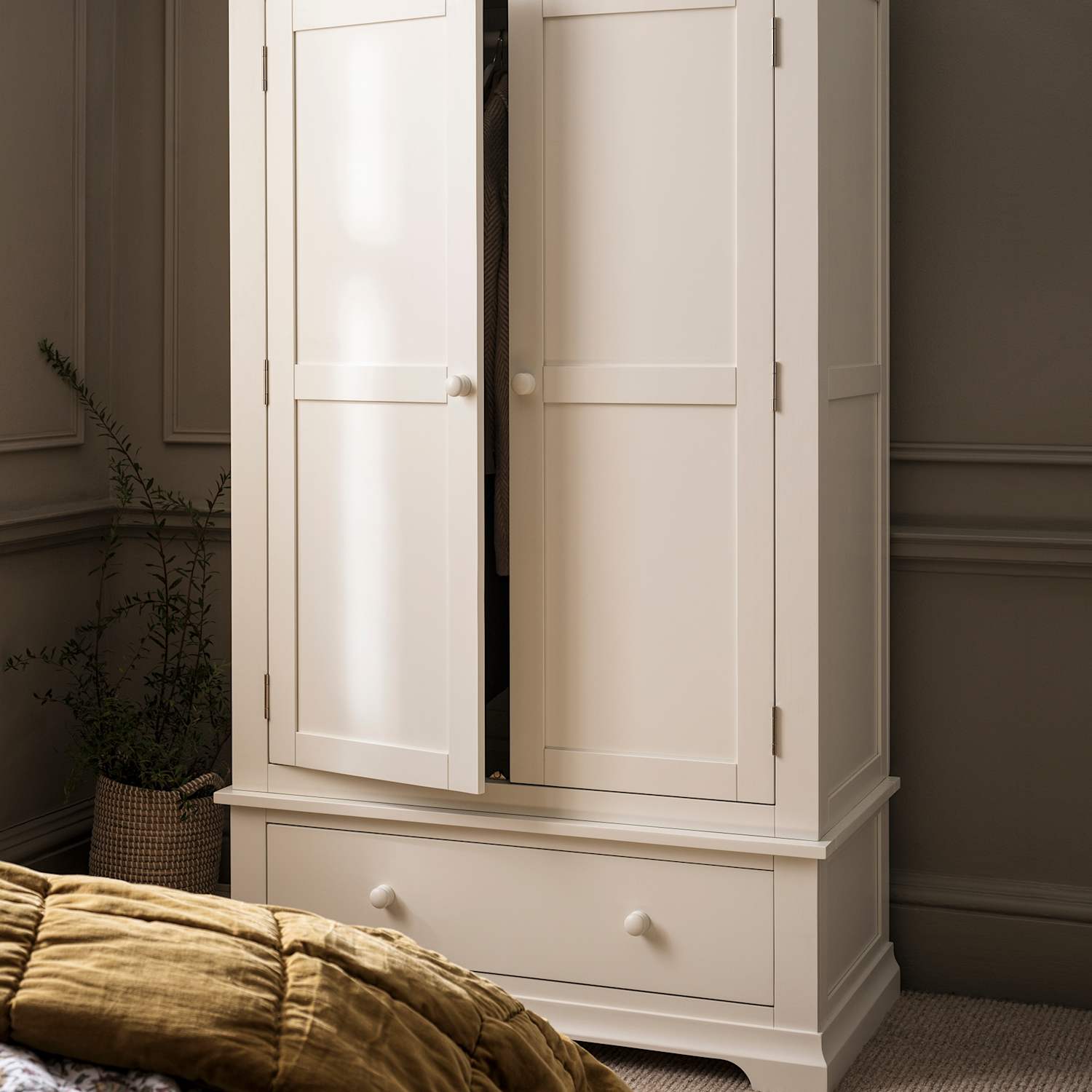 Cotswold Company Chantilly Double Wardrobe - White - Available at M&S