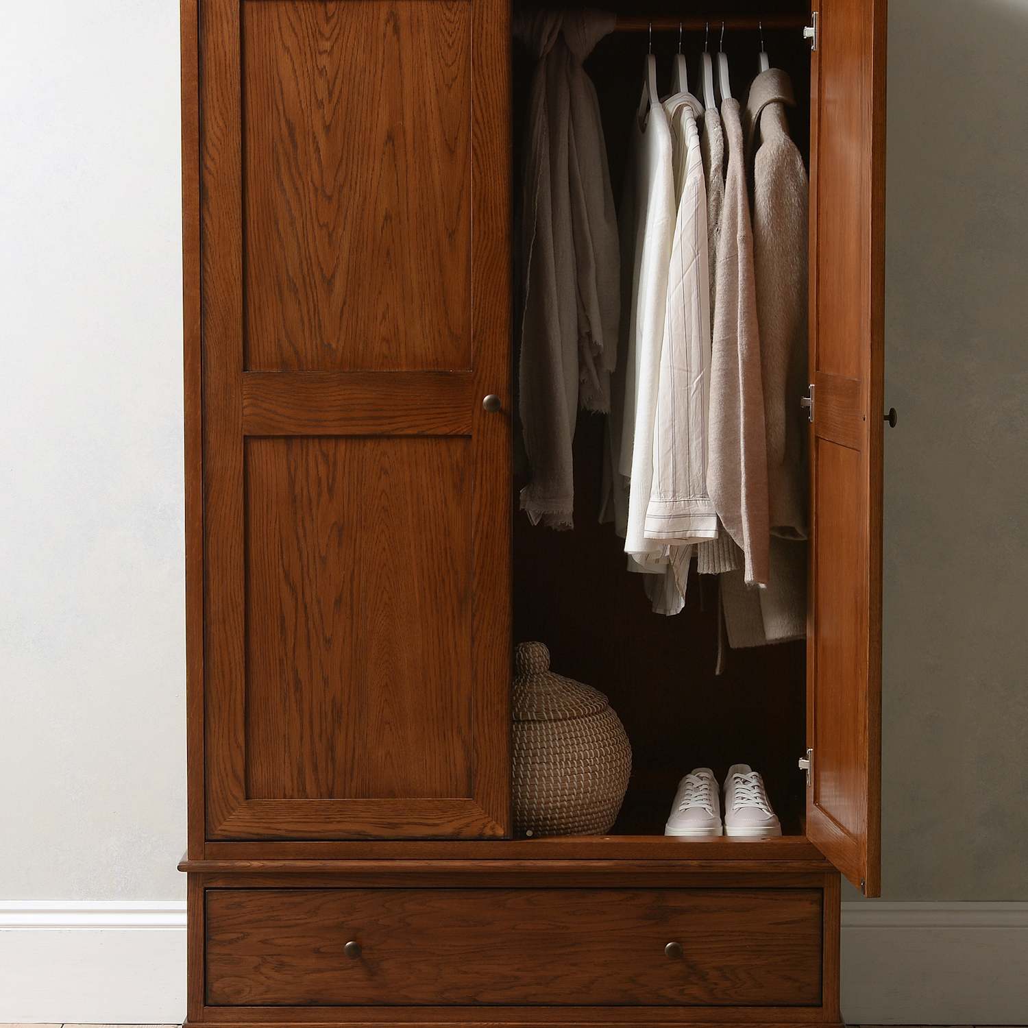 Cotswold Company Winchcombe Double Wardrobe - Dark Brown - Available at M&S