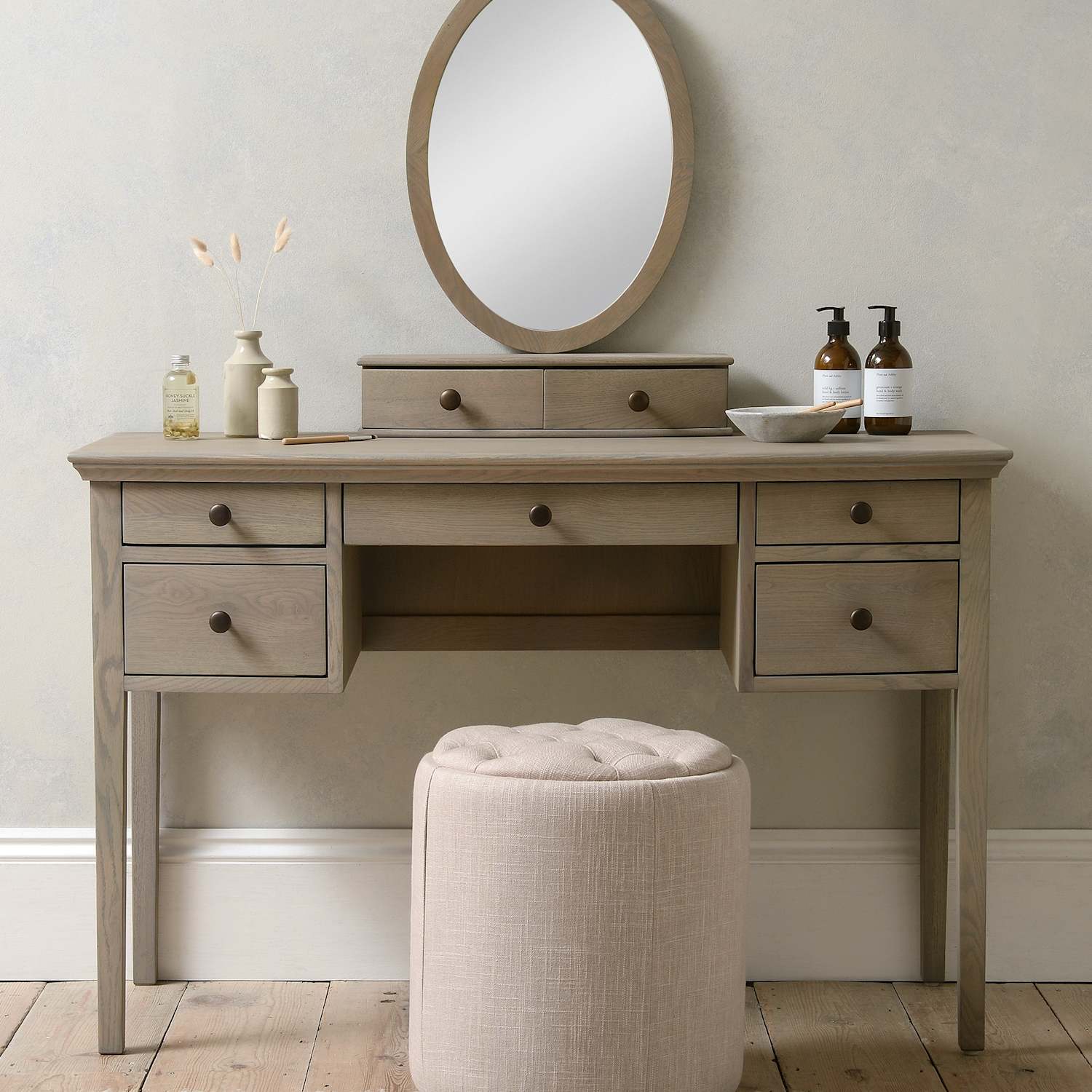 Cotswold Company Winchcombe Vanity Mirror - Dark Brown - Available at M&S