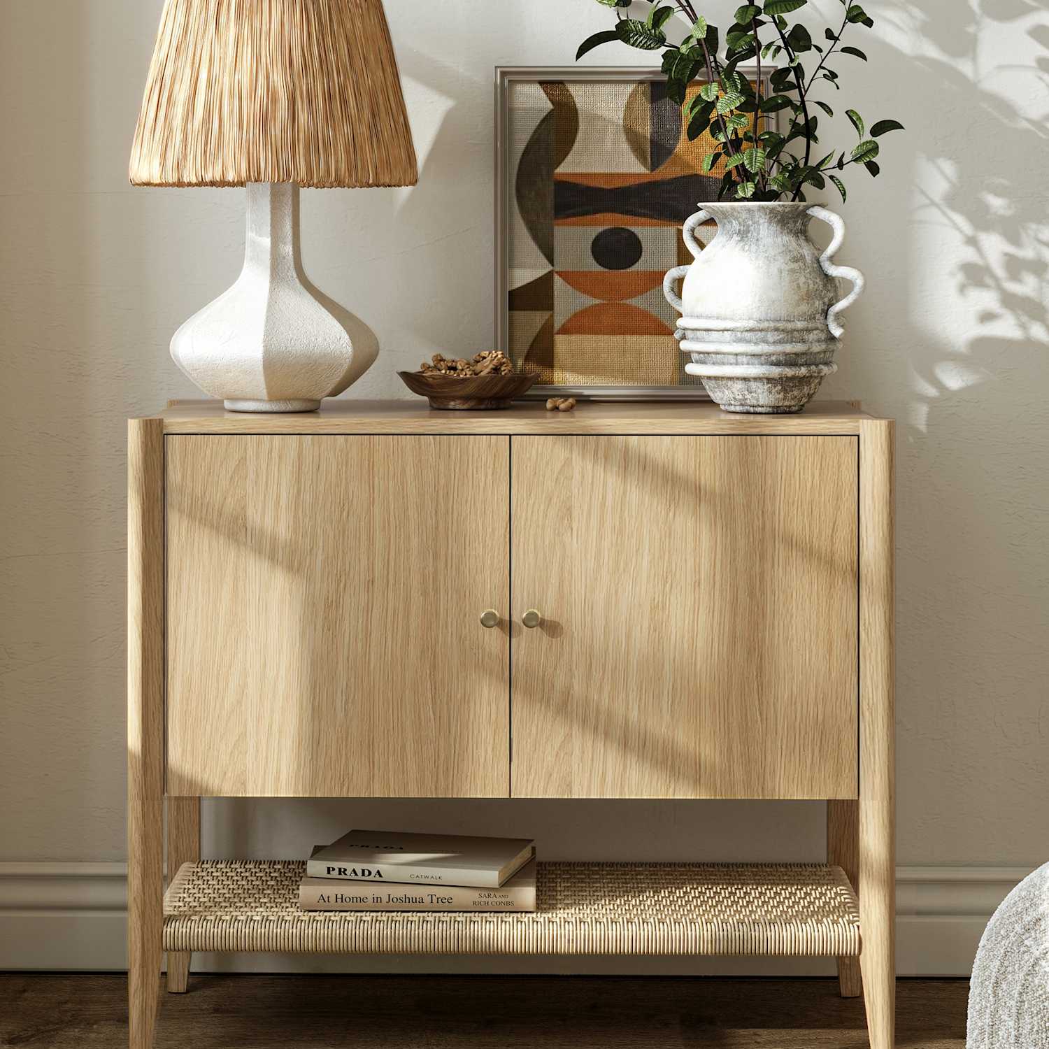 Corndell Sicily Small Sideboard - Natural - Available at M&S