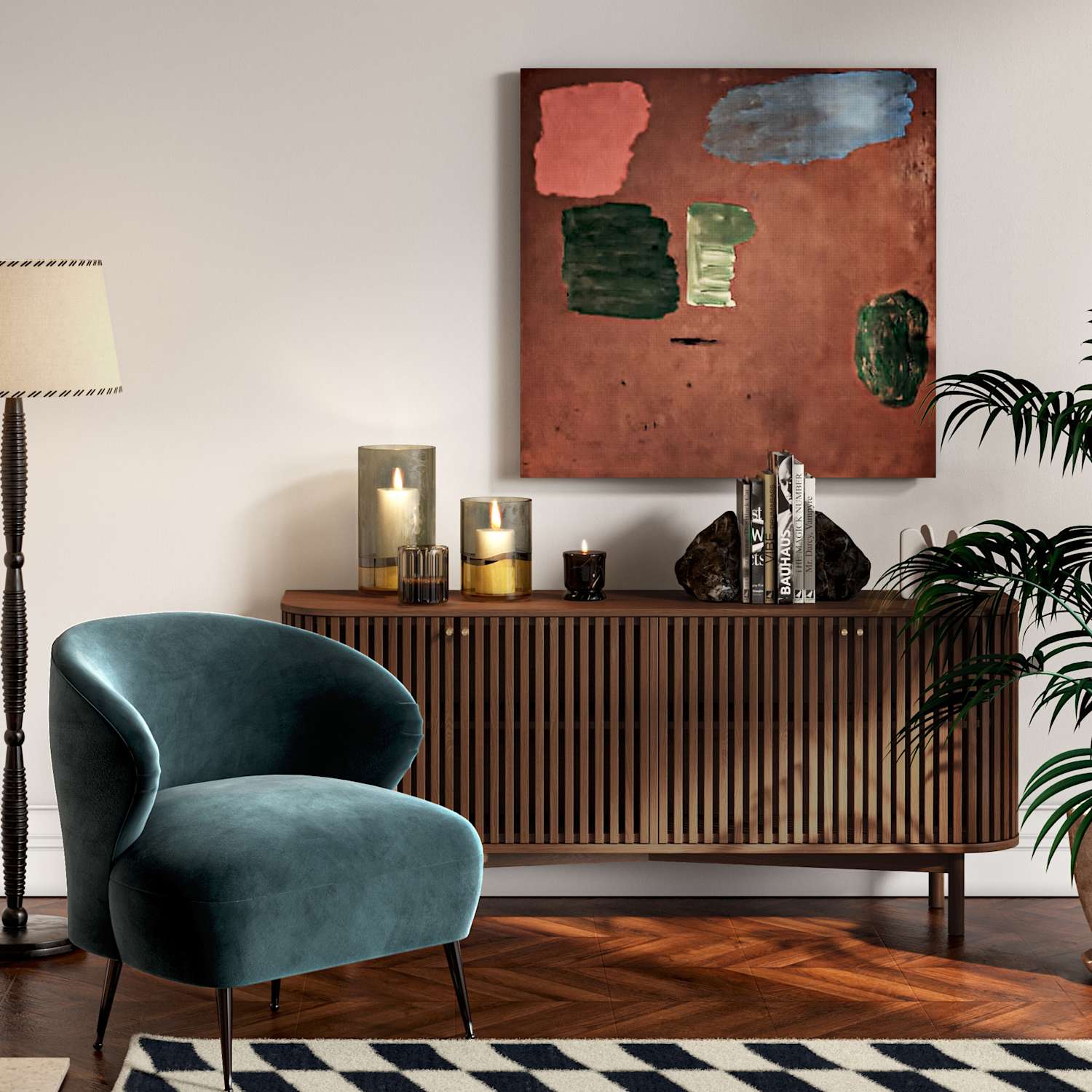 Corndell Soho Large 4 Door Sideboard - Brown - Available at M&S