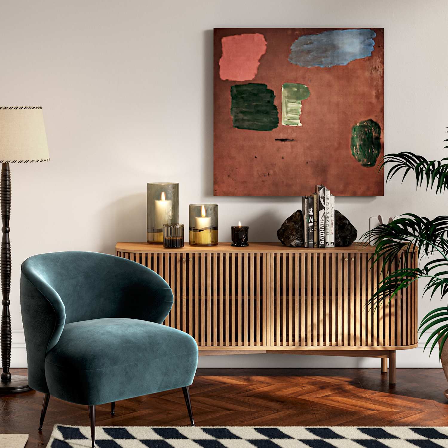 Corndell Soho Large 4 Door Sideboard - Natural - Available at M&S