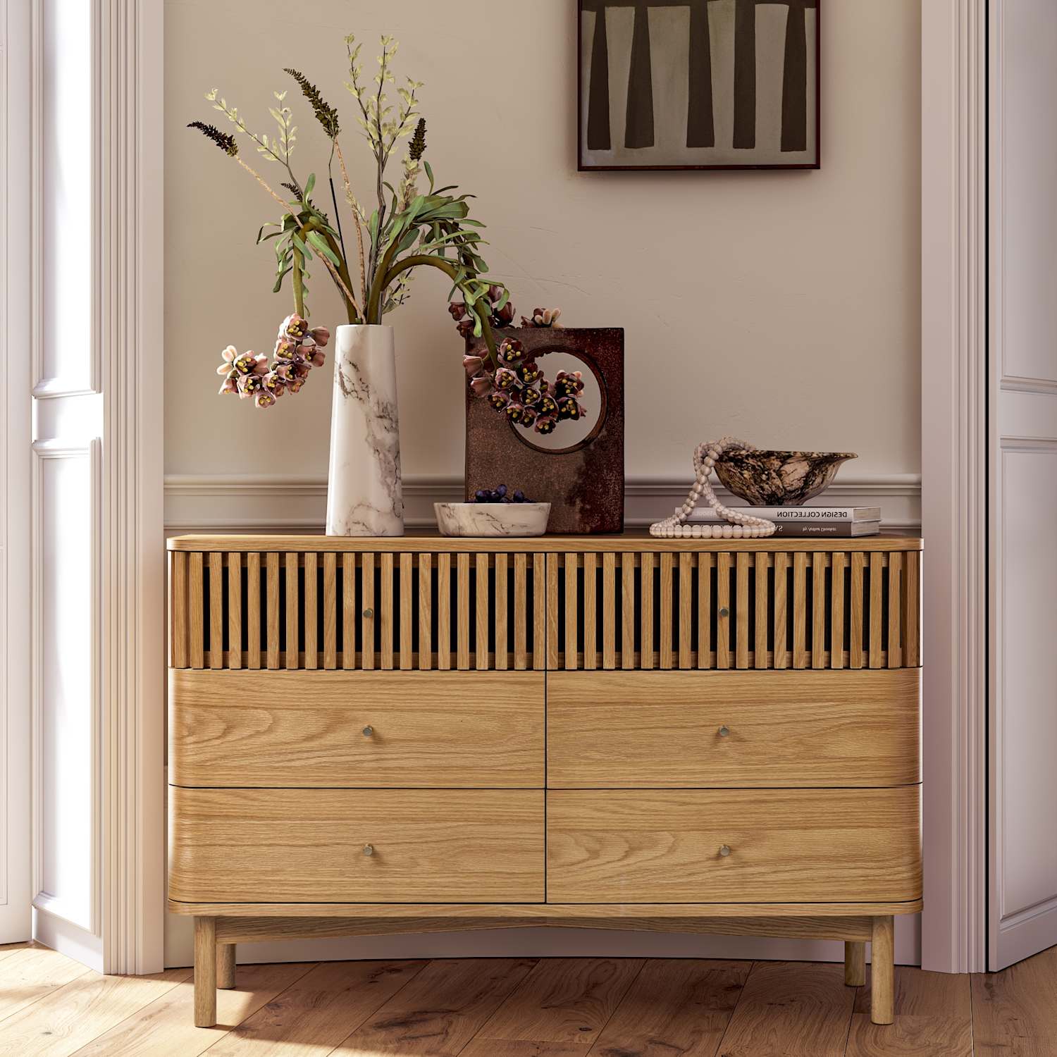 Corndell Soho Oak 6 Drawer Chest - Natural - Available at M&S