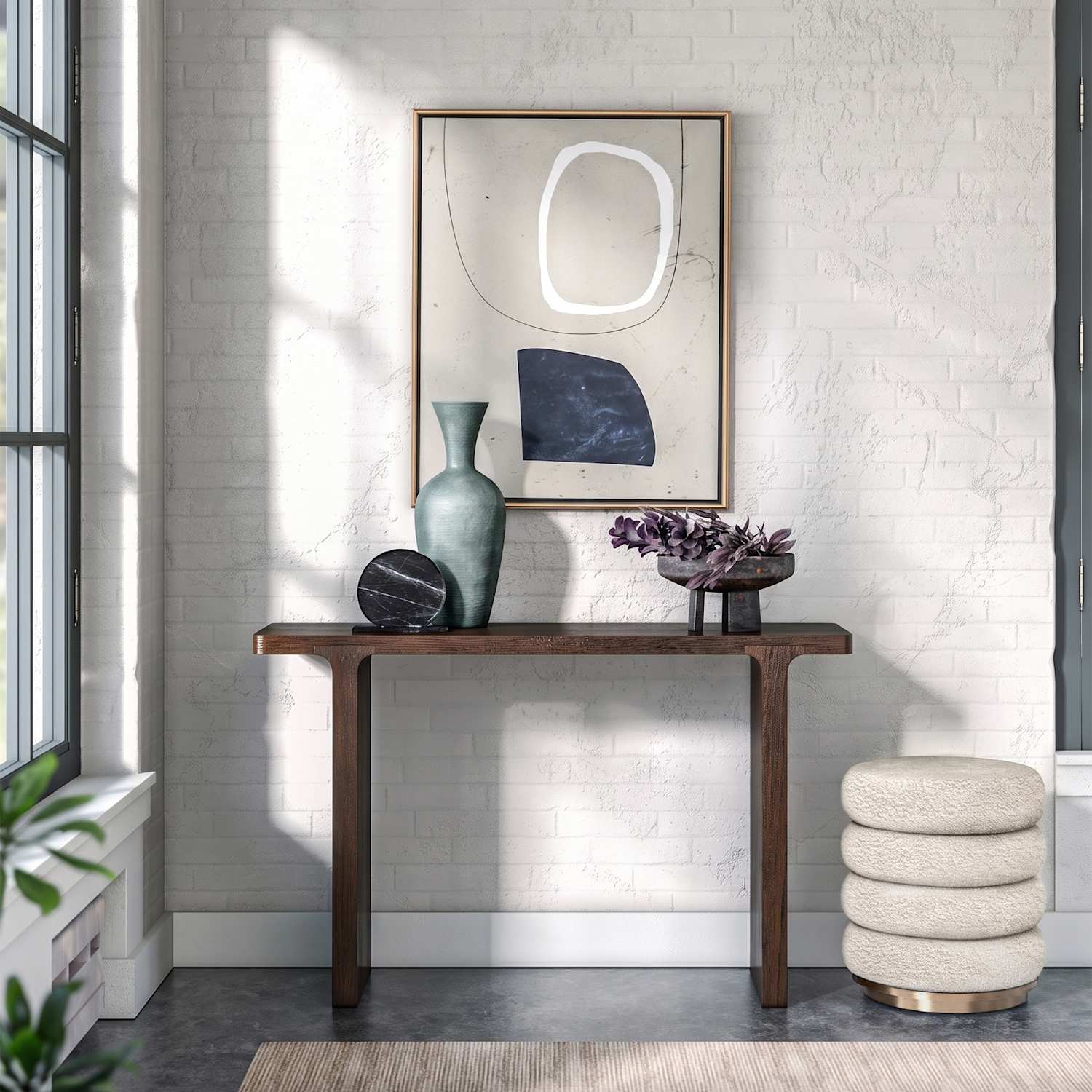 Corndell California Oak Console Table - Brown - Available at M&S