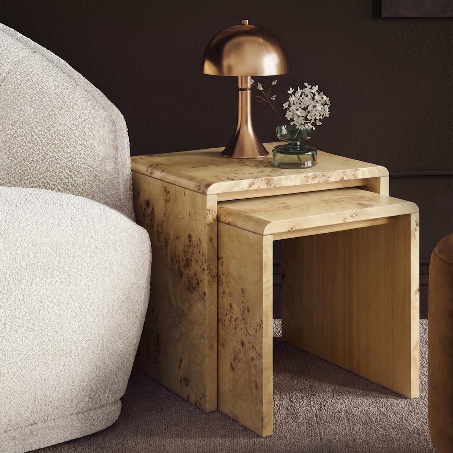 Corndell Lucca Nest Of Tables - Natural - Available at M&S