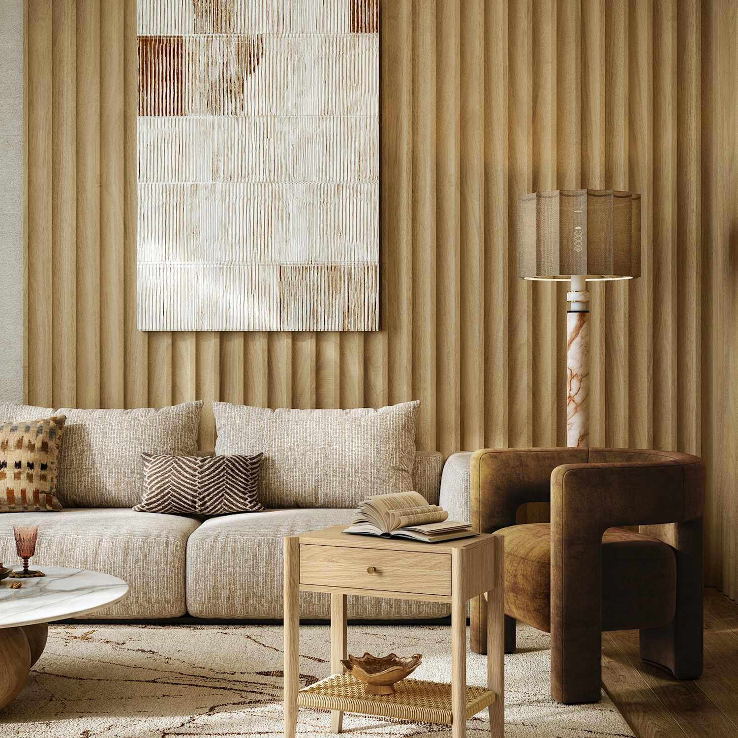 Corndell Sicily Side Table - Natural - Available at M&S
