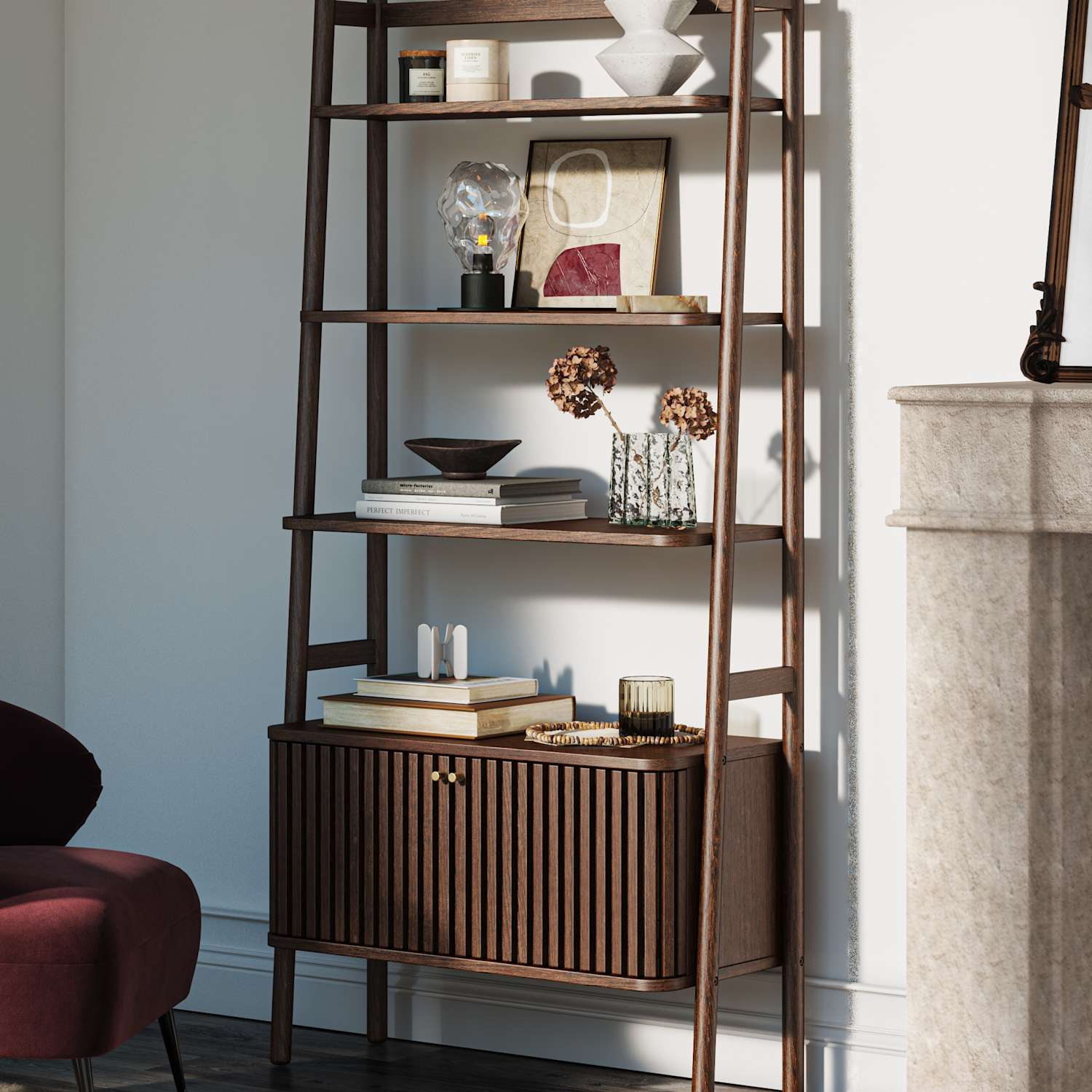 Corndell Soho Large Oak Veneer Bookcase - Brown - Available at M&S
