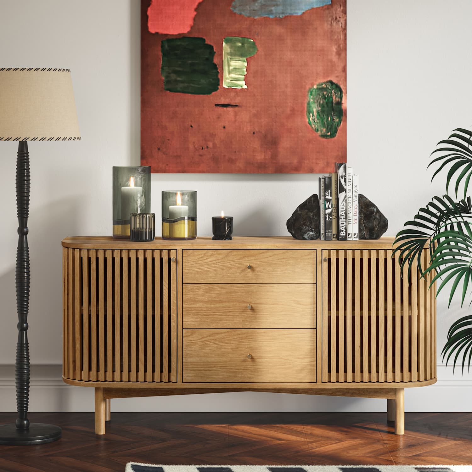 Corndell Soho 2 Door Sideboard - Natural - Available at M&S