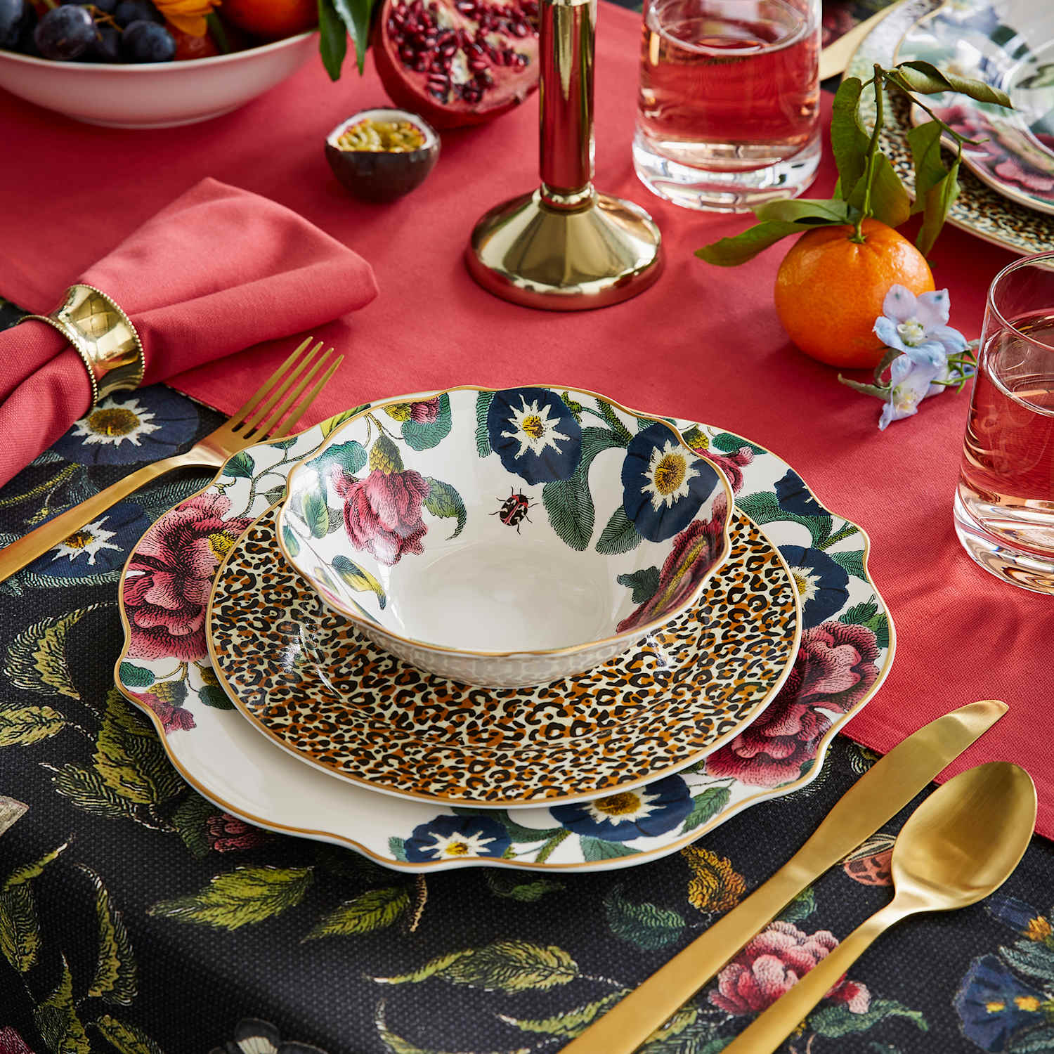 Spode 12 Piece Creatures of Curiosity Dinner Set - Multi - Available at M&S