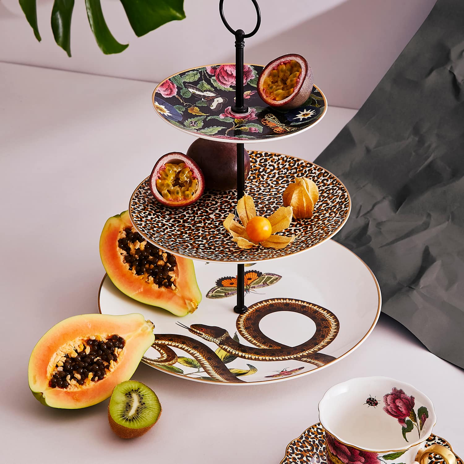 Spode Creatures of Curiosity Cake Stand - Multi - Available at M&S
