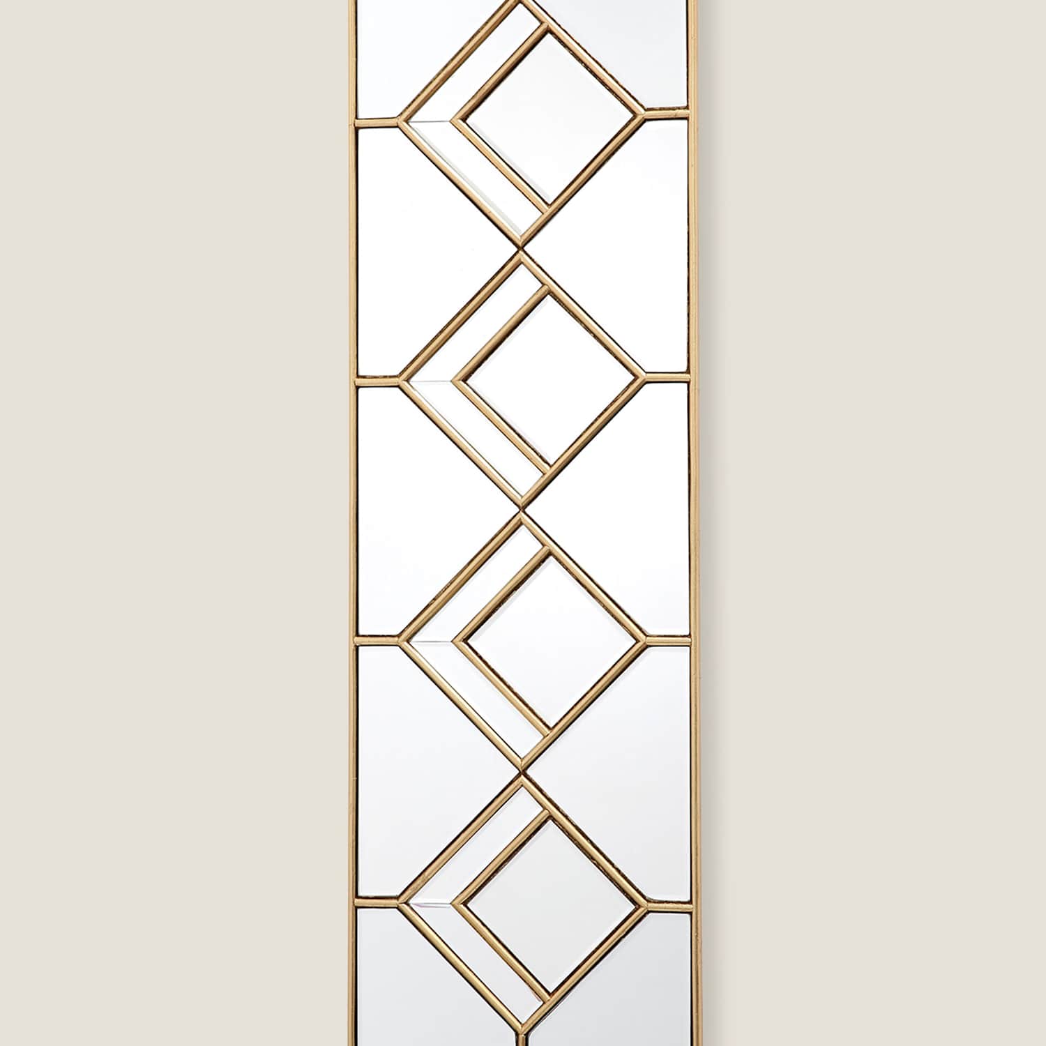 Dar Kipton Rectangular Hanging Wall Mirror - Gold - Available at M&S