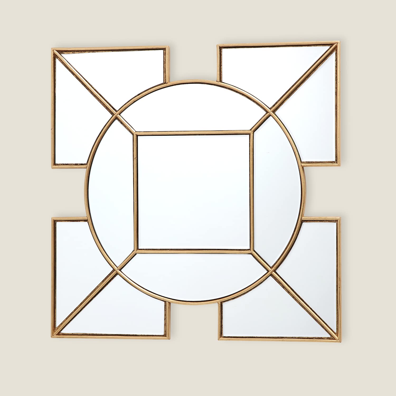 Dar Lyshia Wall Mirror - Gold - Available at M&S
