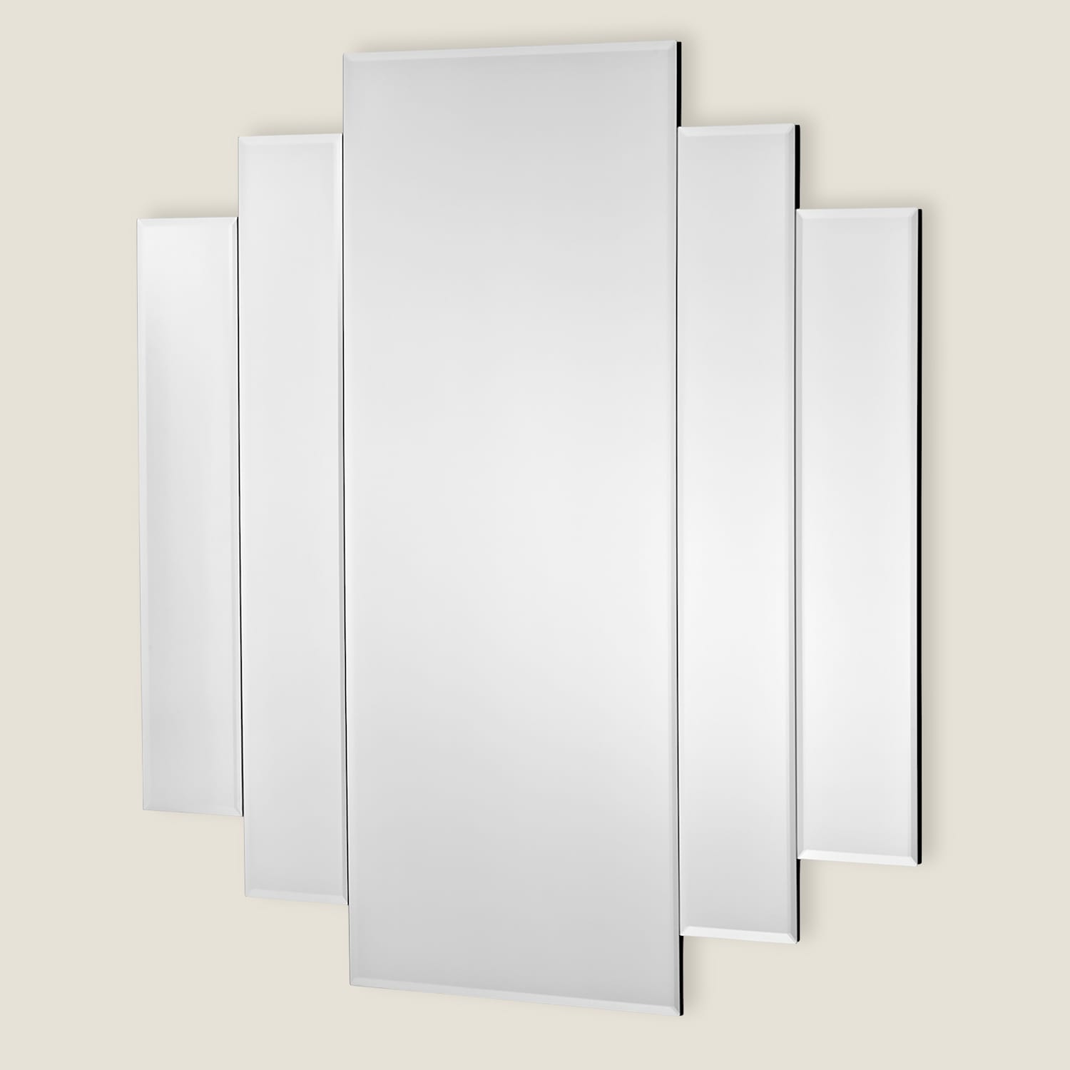 Dar Odeon Rectangular Wall Mirror - Silver - Available at M&S